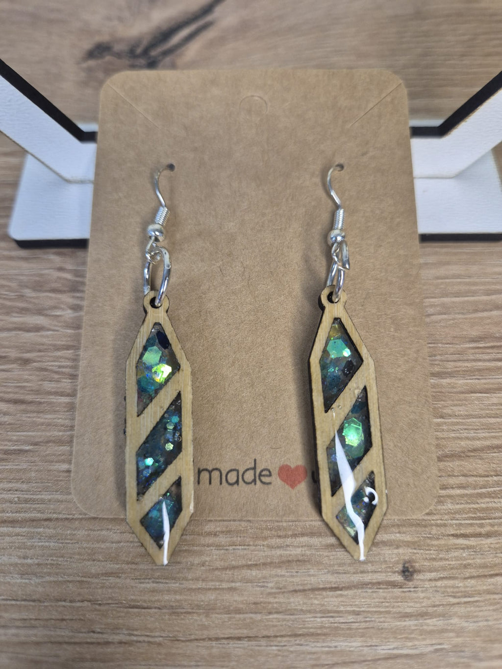 Resin Wooden earrings