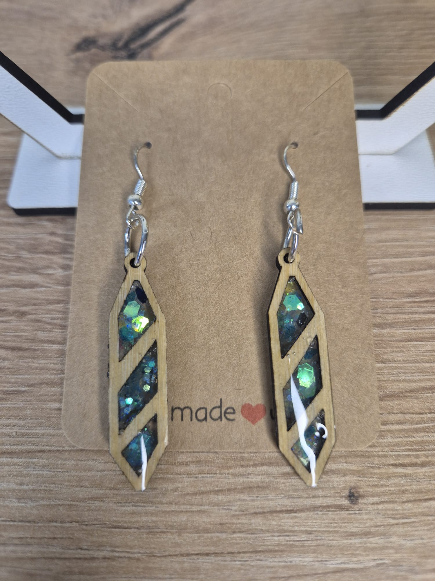 Resin Wooden earrings