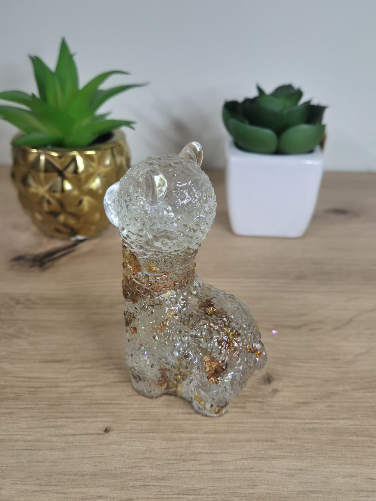 Handmade Resin Alpaca Figure