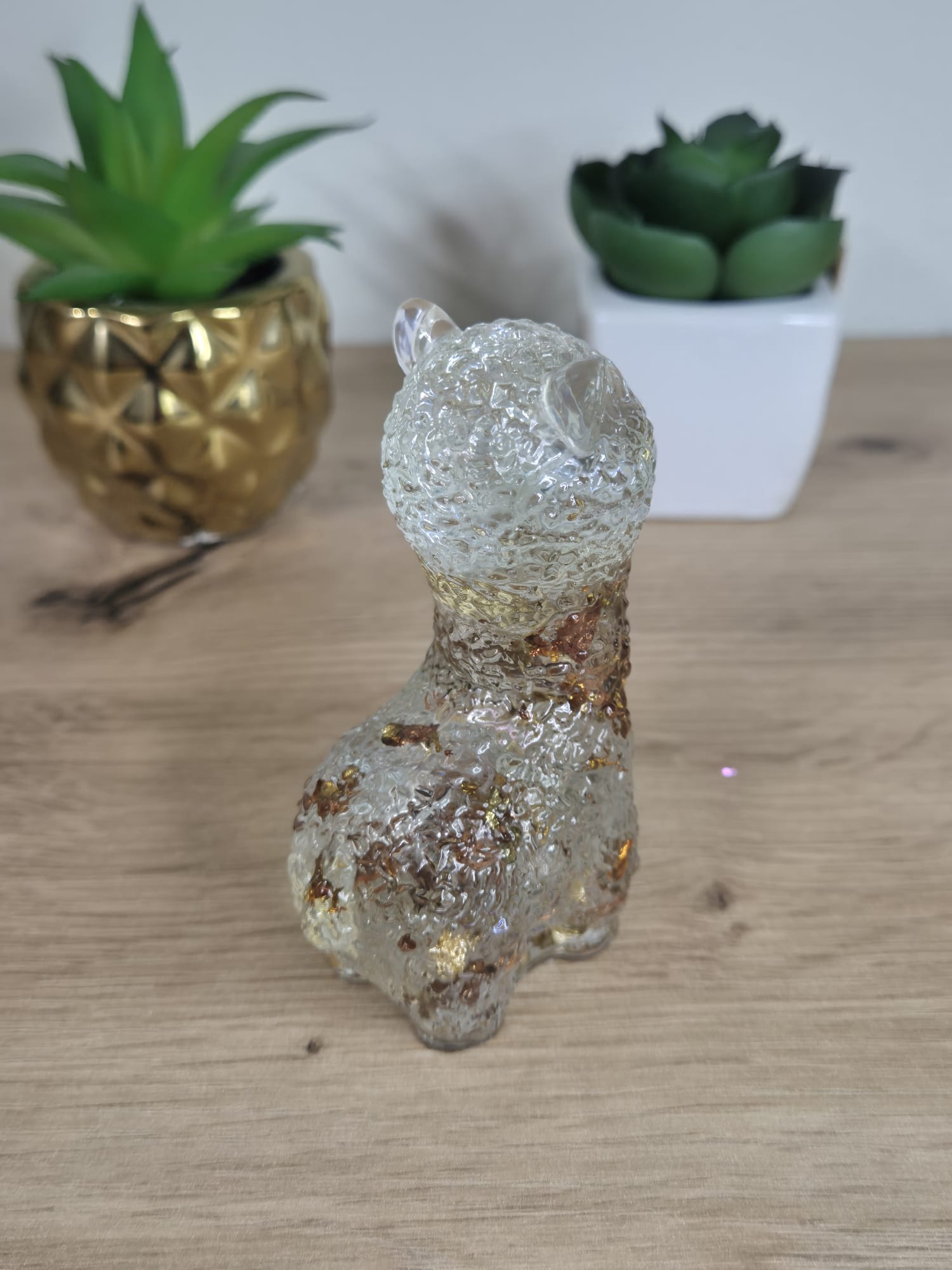Handmade Resin Alpaca Figure
