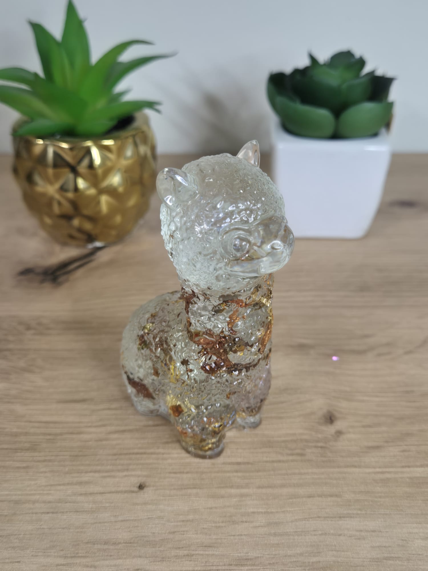 Handmade Resin Alpaca Figure