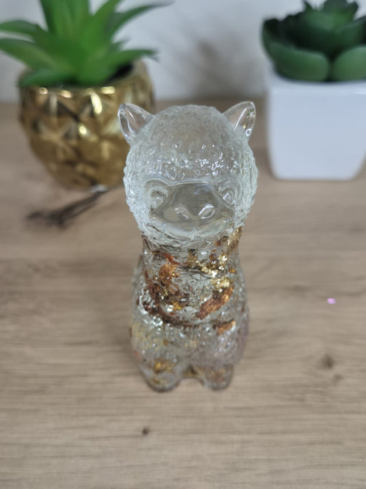 Handmade Resin Alpaca Figure