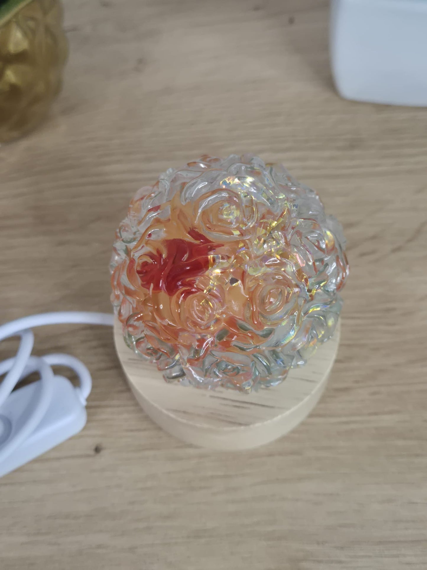 Resin Flower Night Lamp