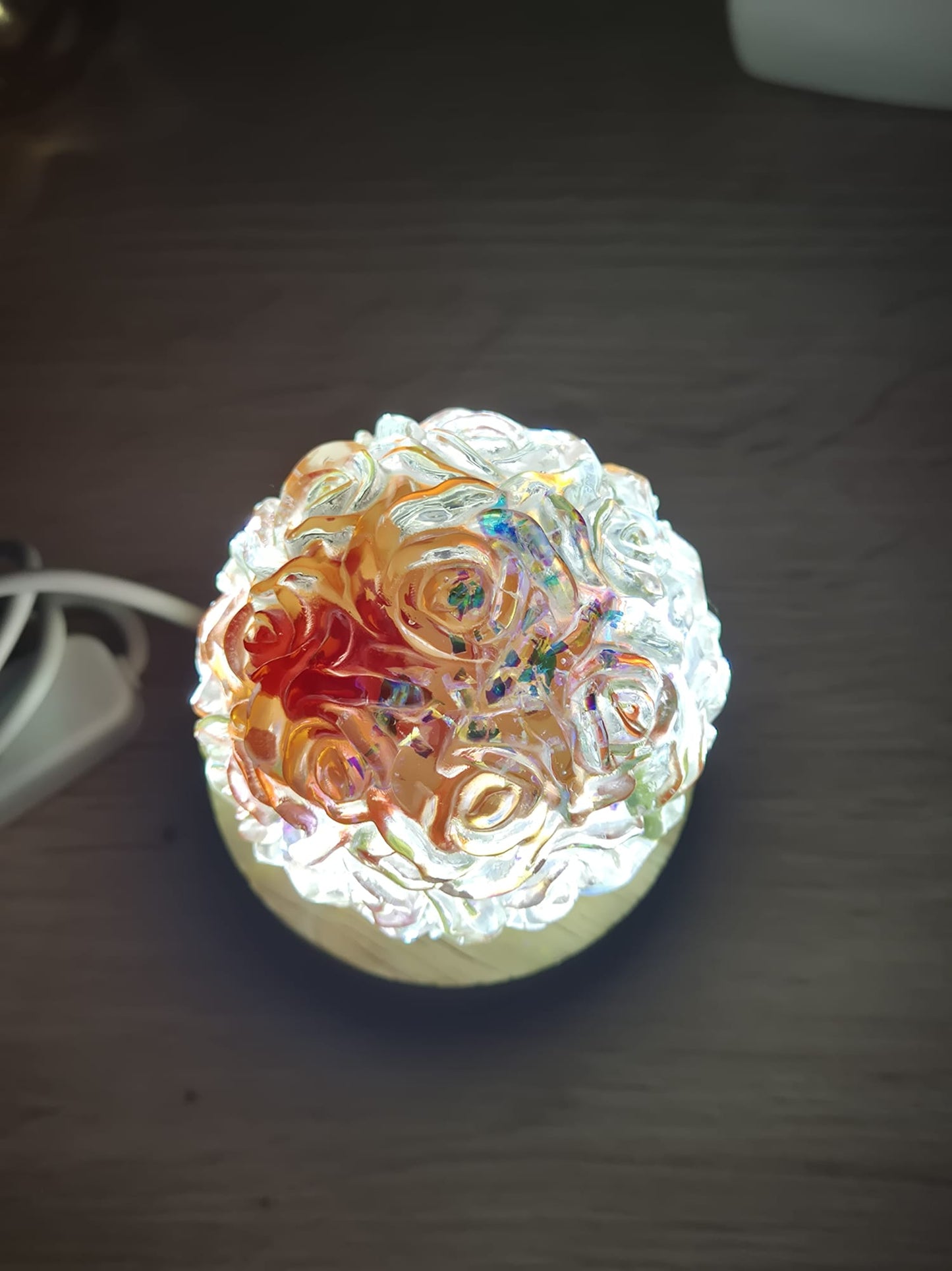 Resin Flower Night Lamp