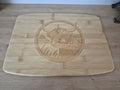 Bamboo Highland Cow Engraved Chopping Board
