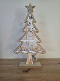 Christmas Wooden Tree Centrepiece Decoration