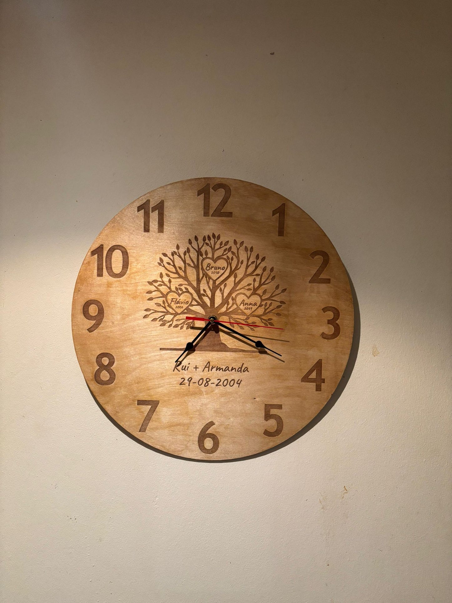 Wall Clock Silent Personalised