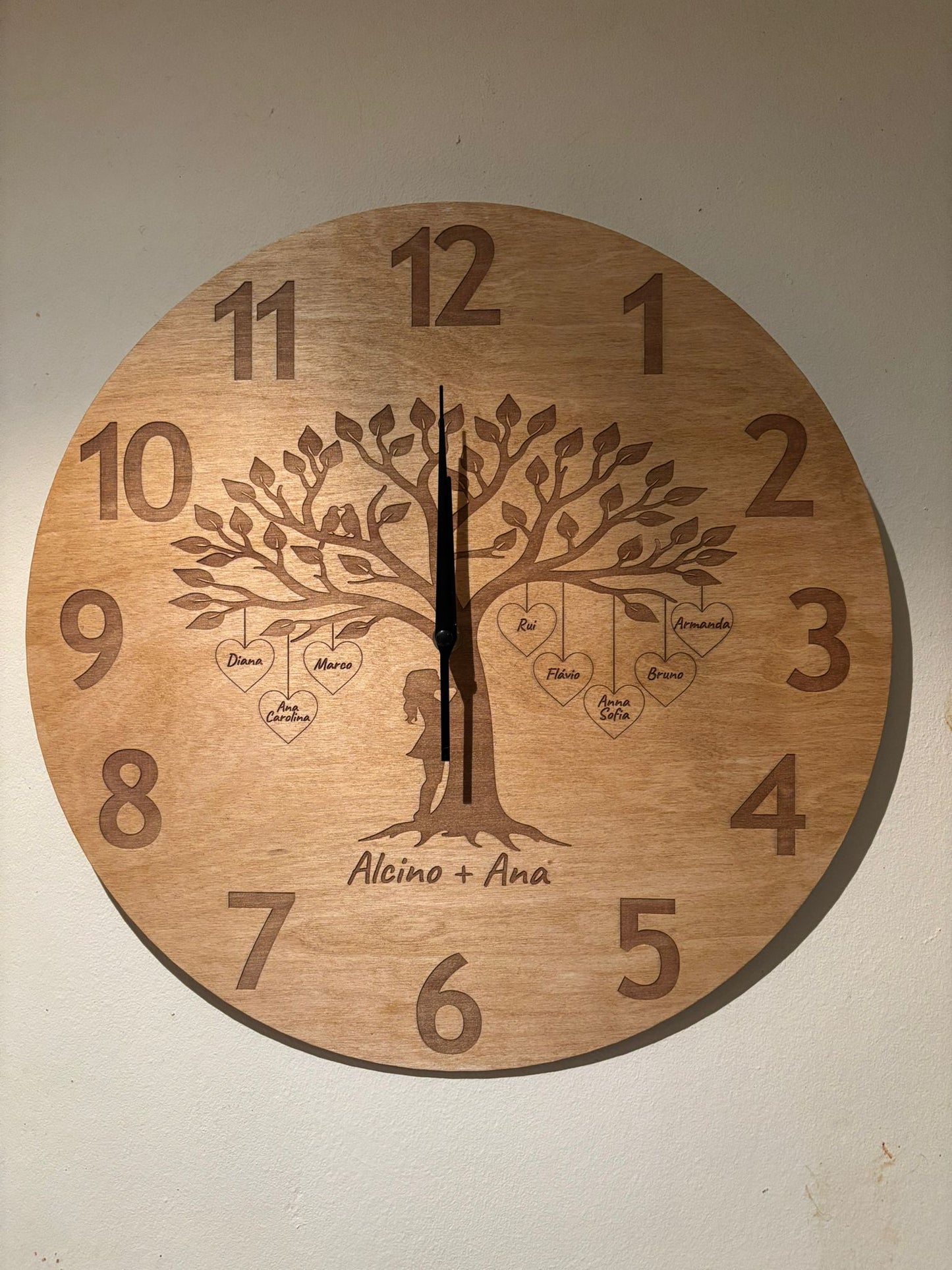 Wall Clock Silent Personalised