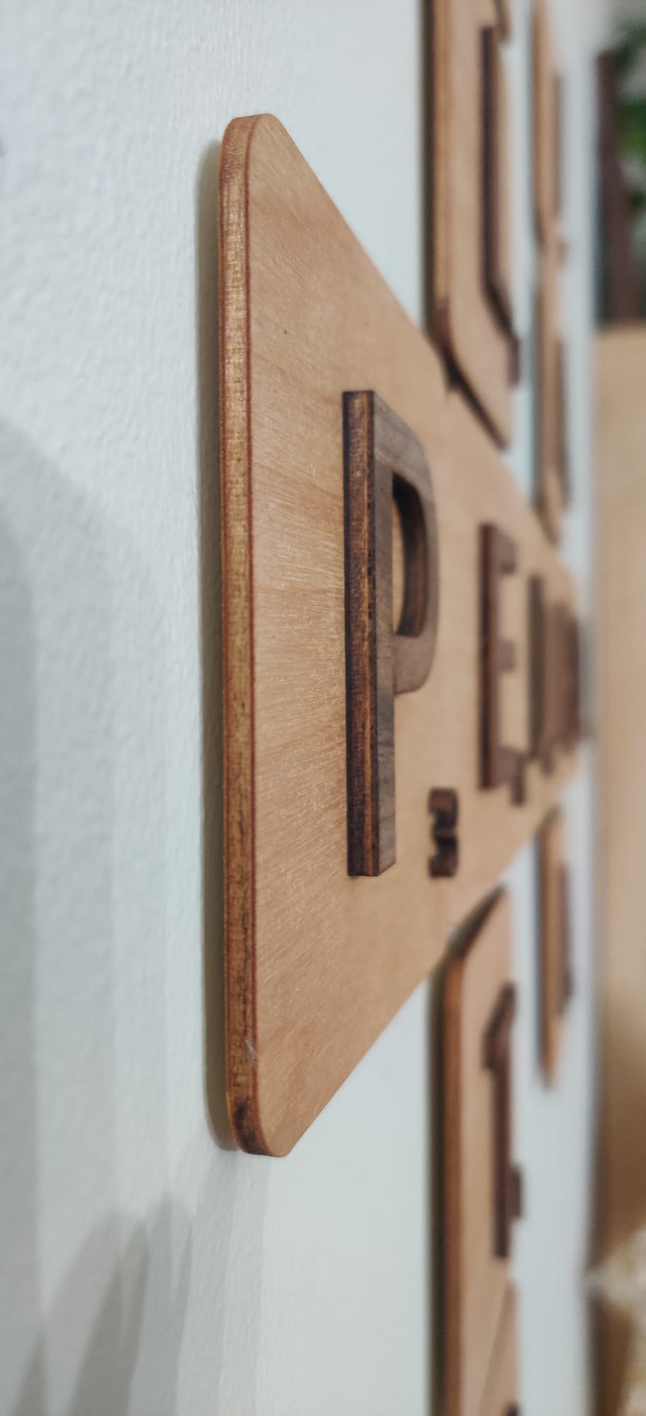 Wooden Scrabble Tiles - Personalized Wall Art