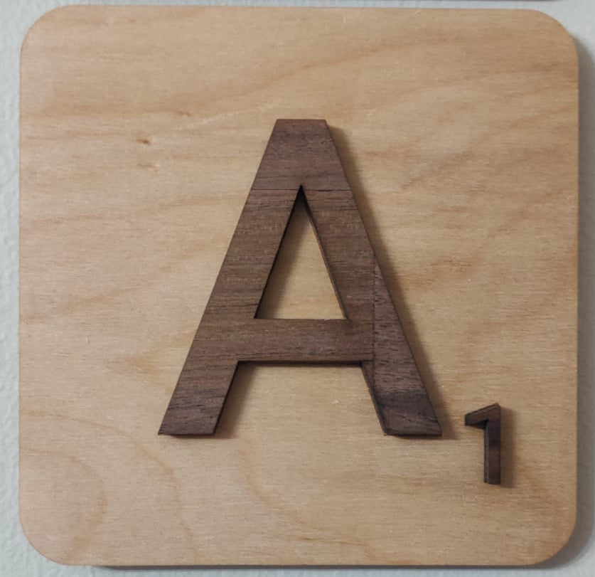 Wooden Scrabble Tiles - Personalized Wall Art