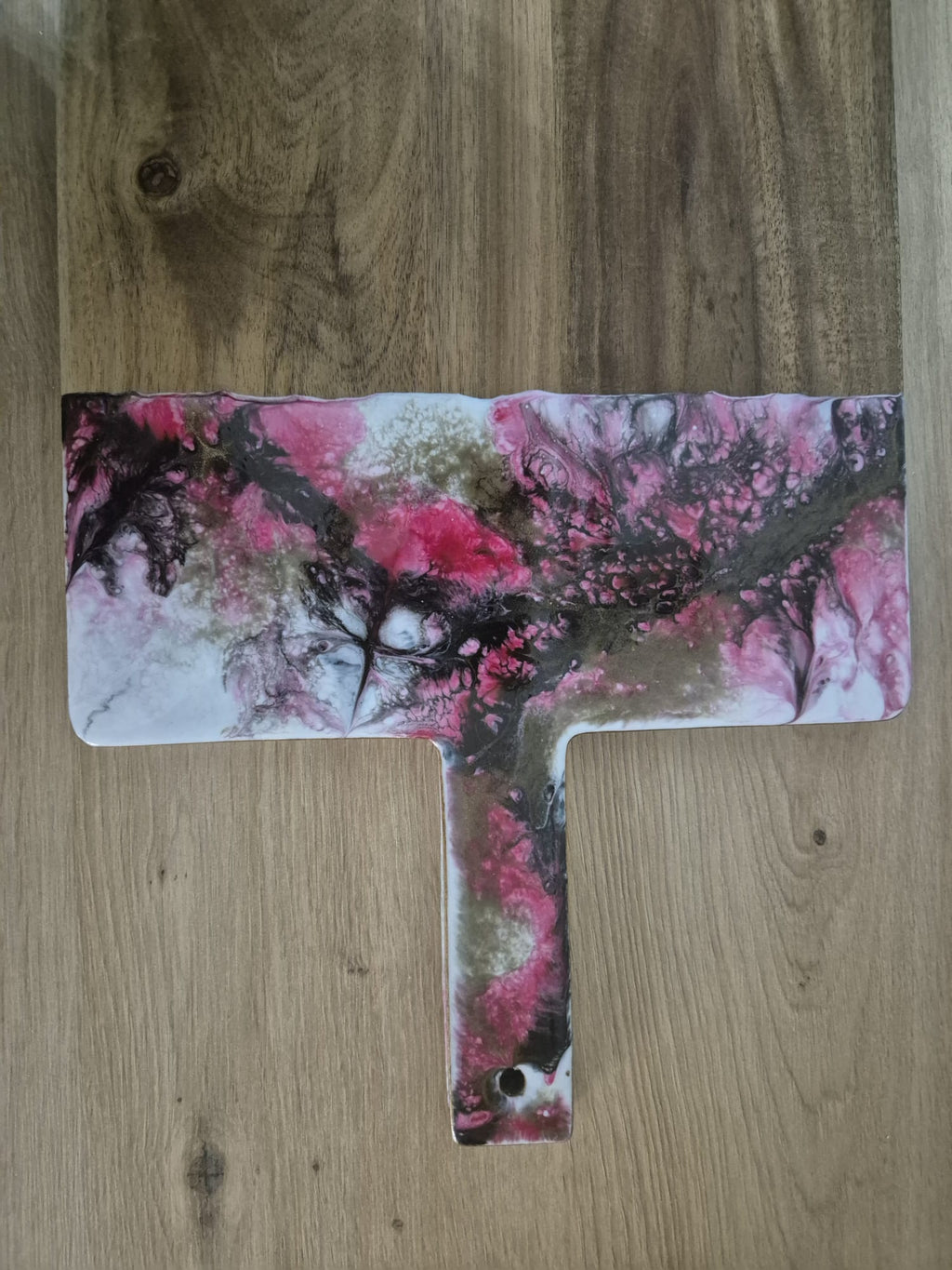 Handmade Wooden with resin Acacia chopping board
