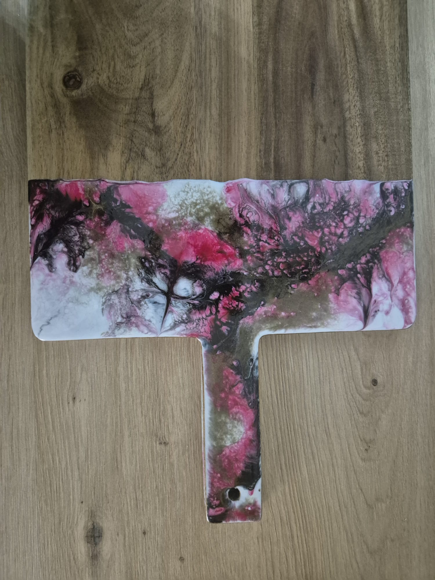 Handmade Wooden with resin Acacia chopping board