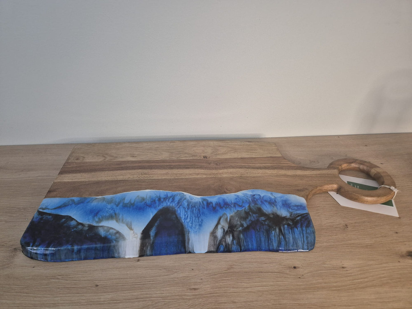 Handmade Wooden with resin Acacia chopping board
