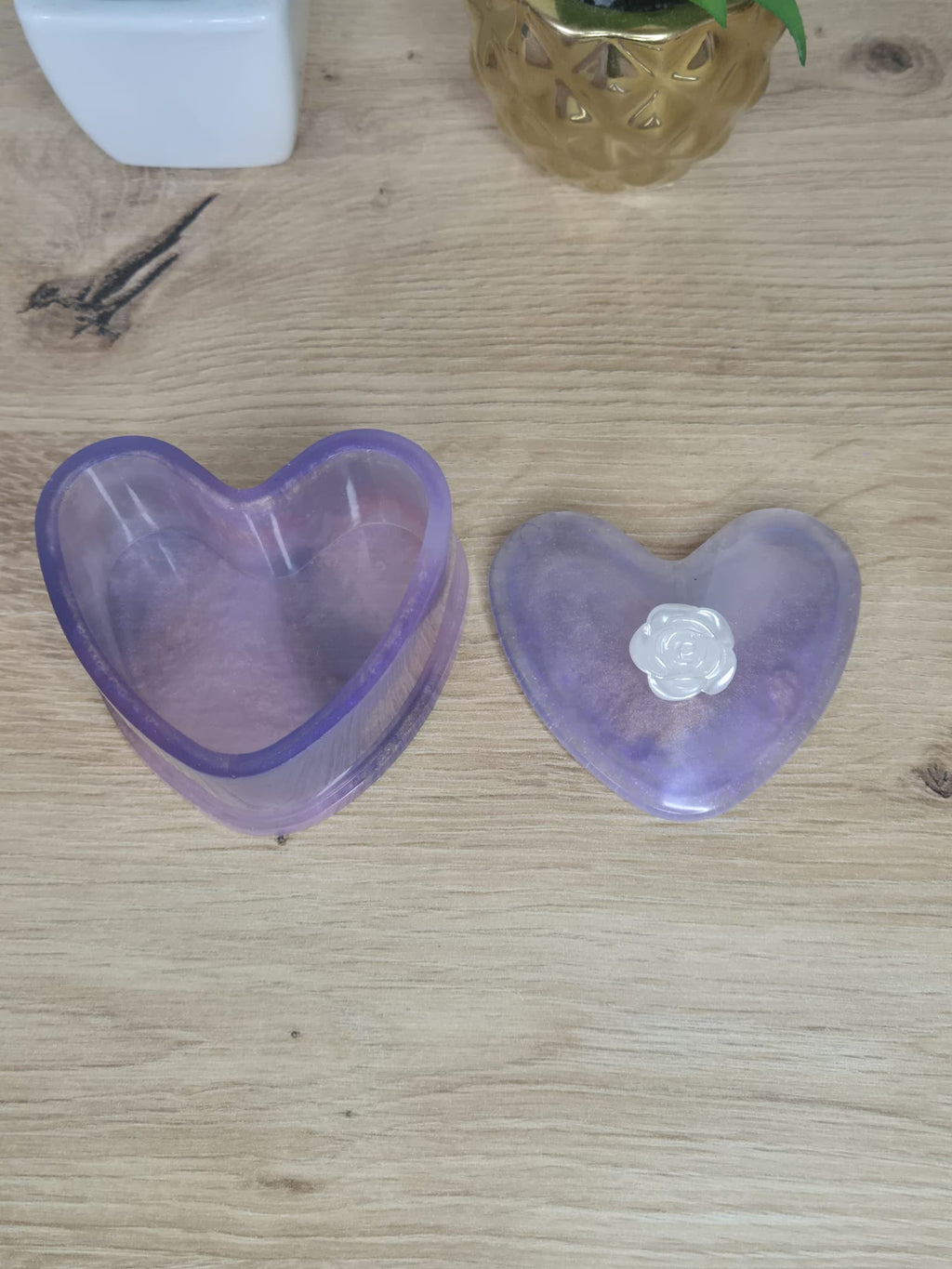 Resin Heart Box