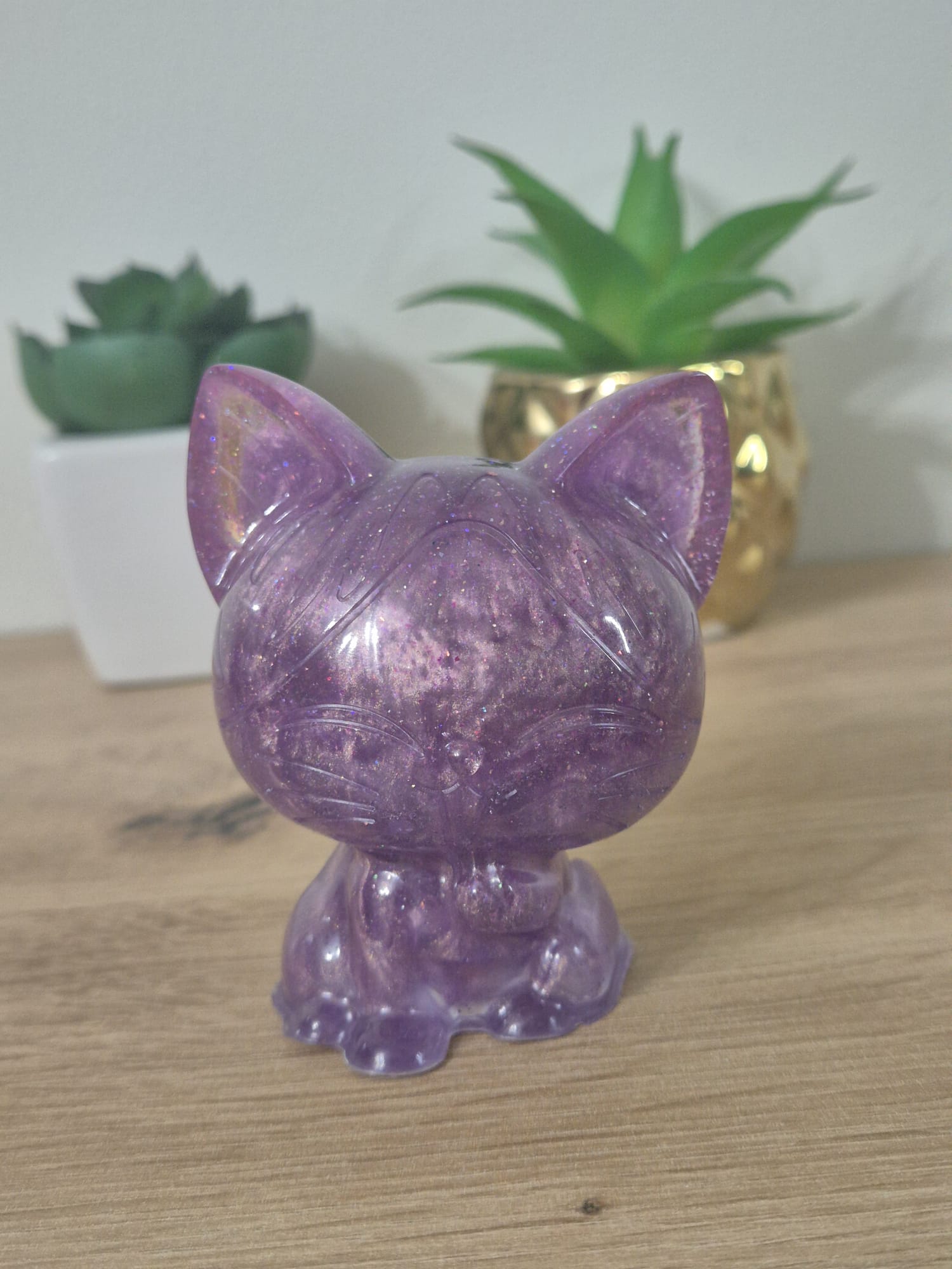 Handmade Resin Cat Figure