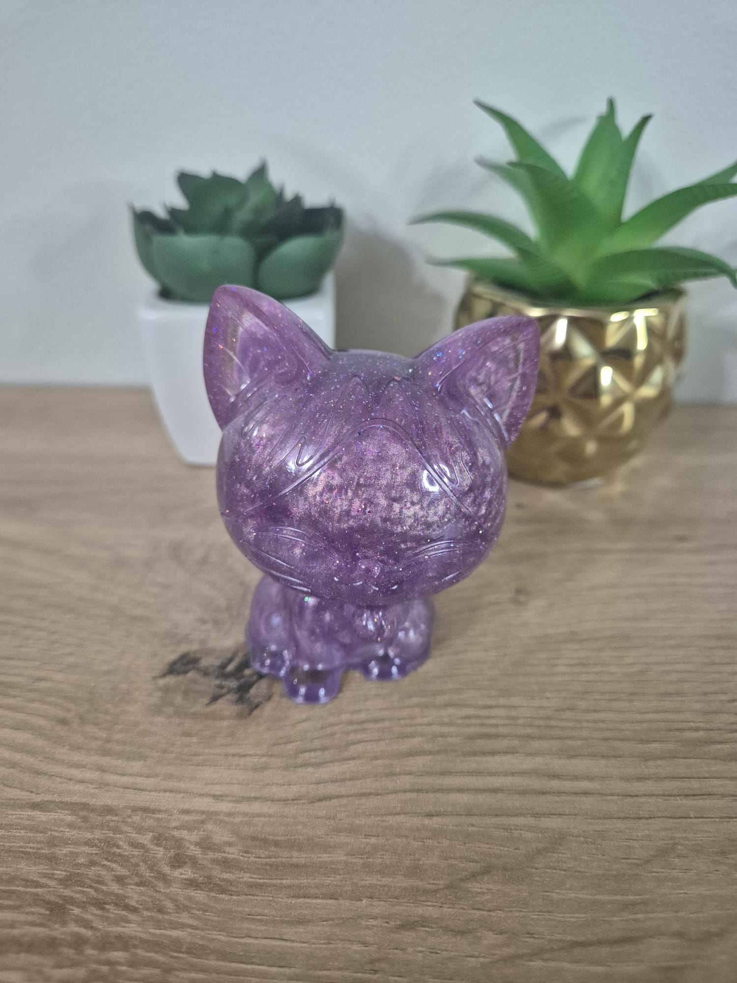 Handmade Resin Cat Figure