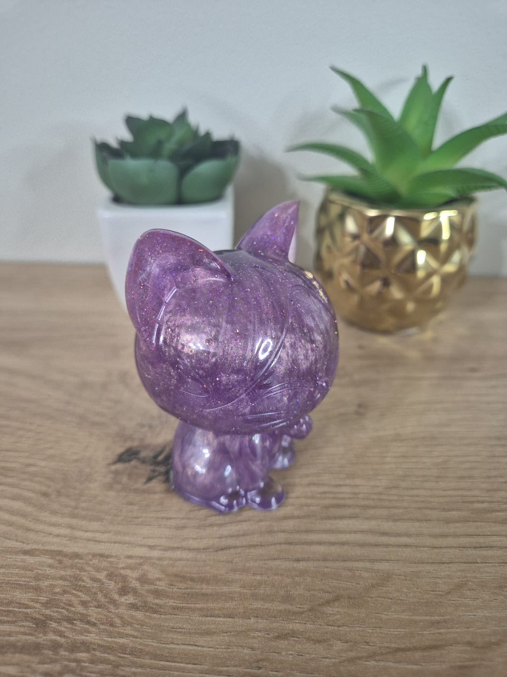 Handmade Resin Cat Figure