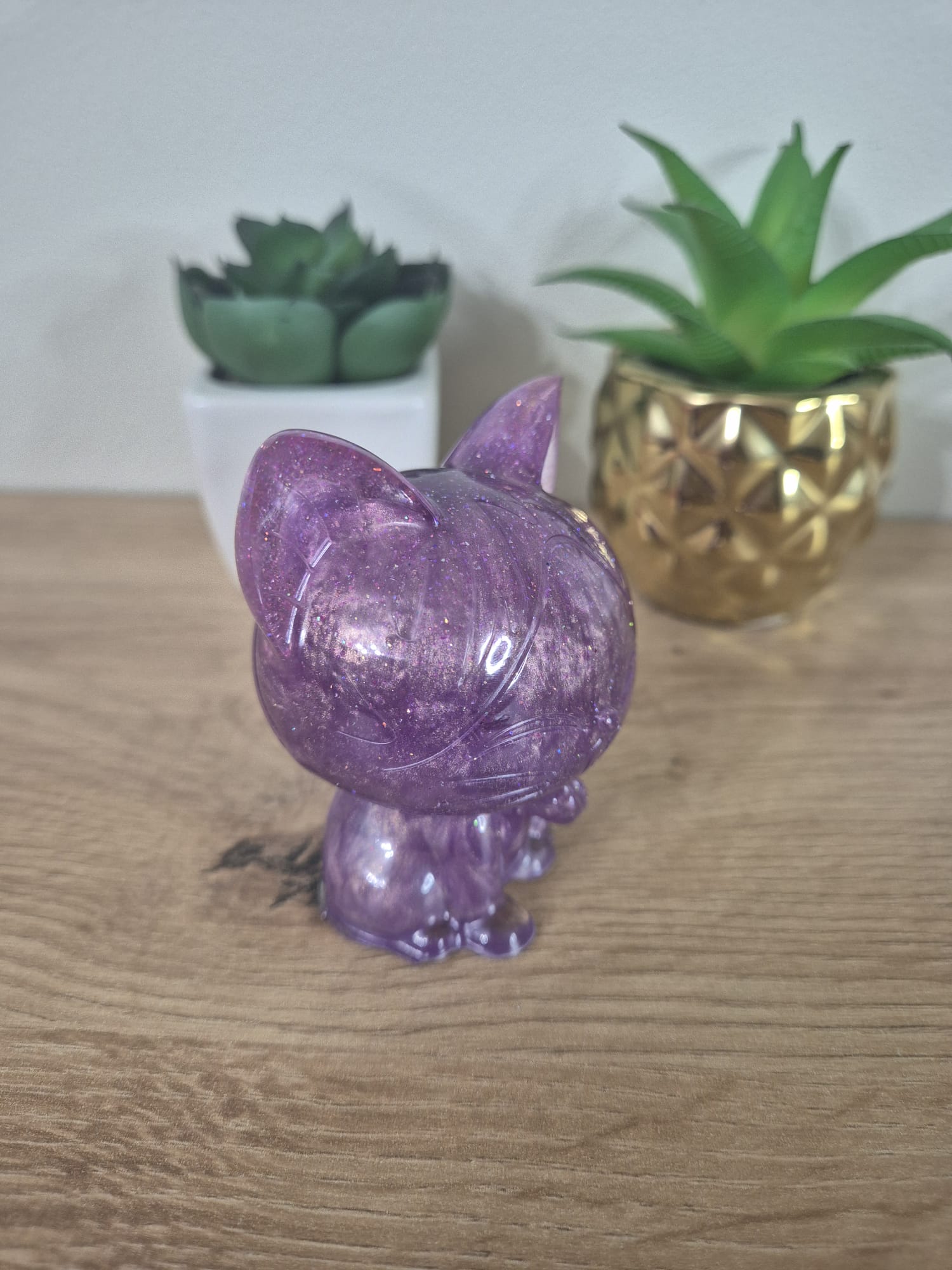 Handmade Resin Cat Figure