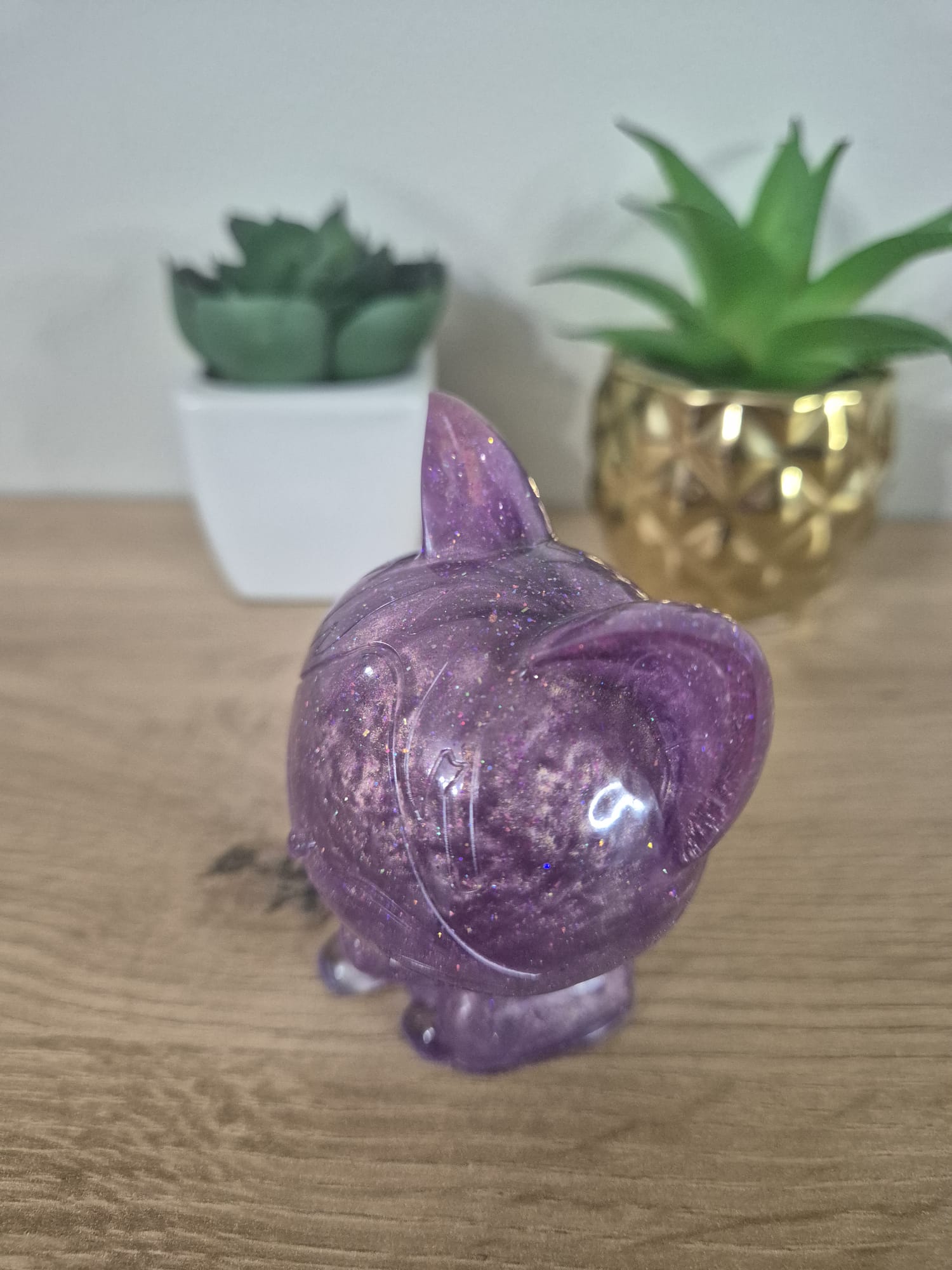 Handmade Resin Cat Figure