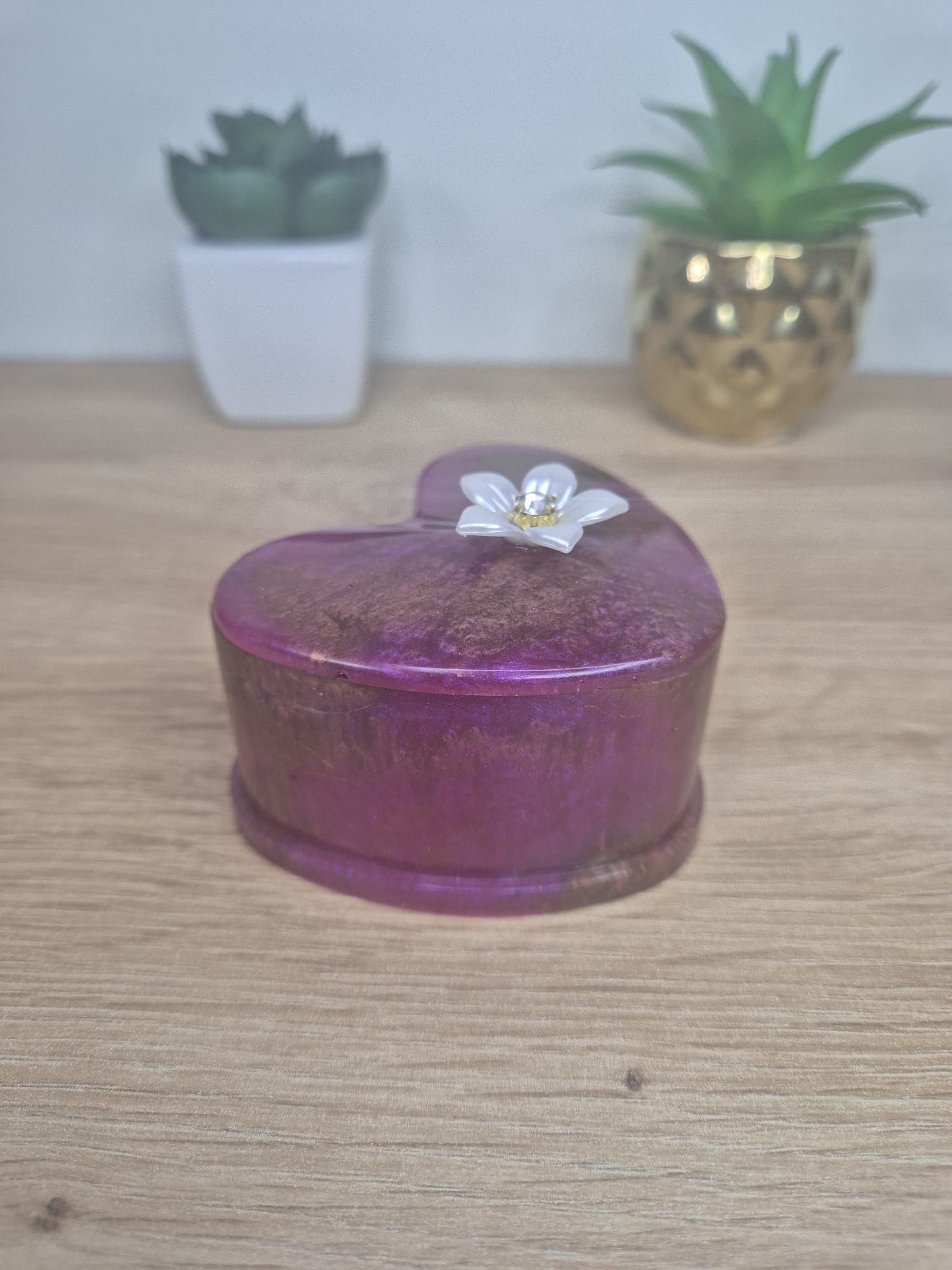 Resin Heart Box