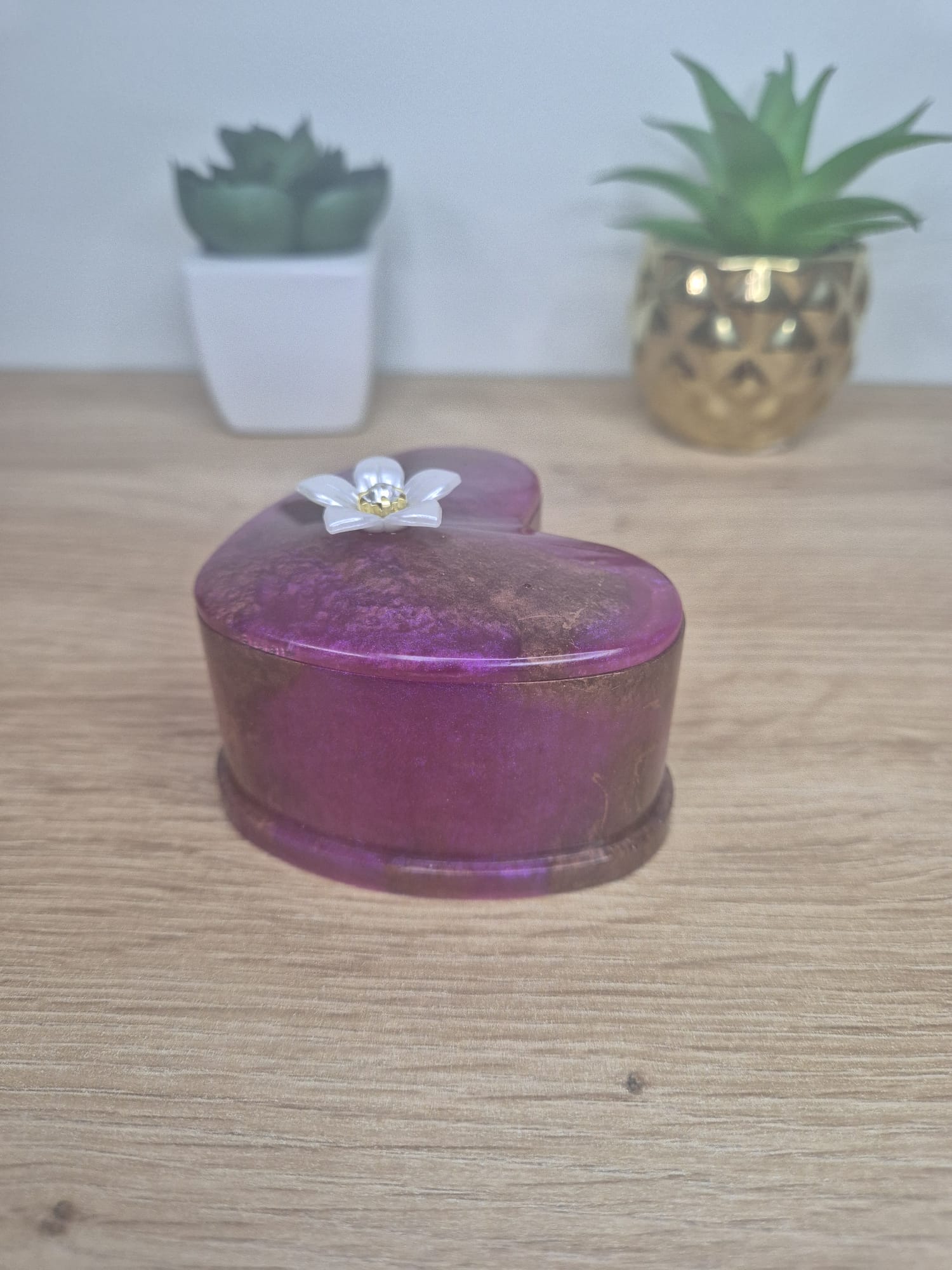 Resin Heart Box