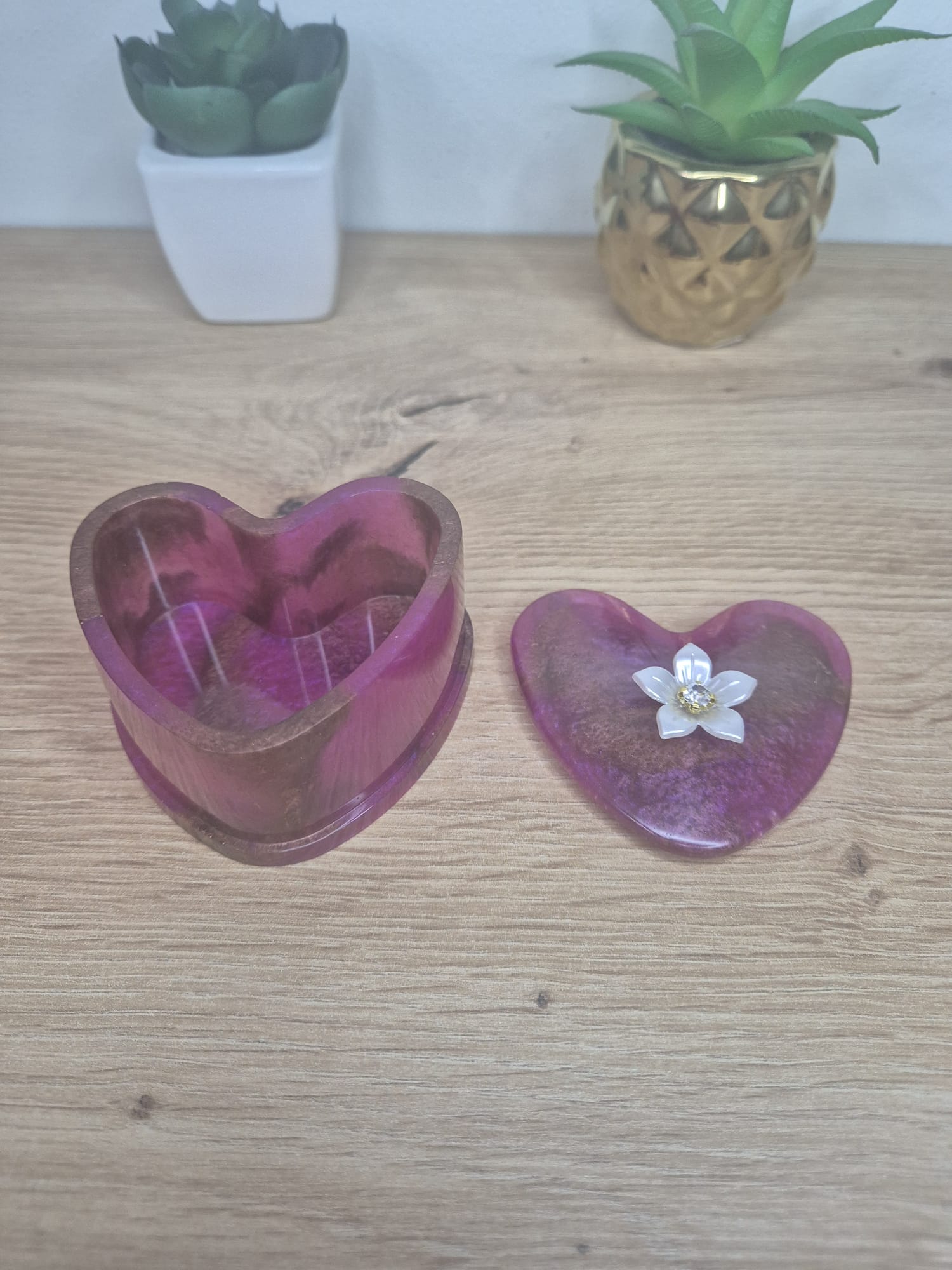 Resin Heart Box