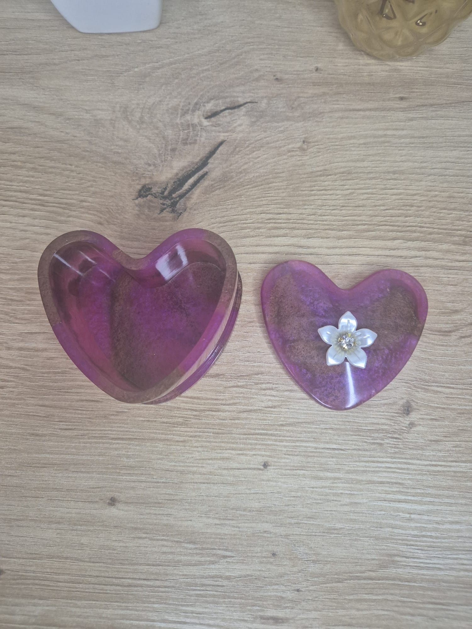 Resin Heart Box