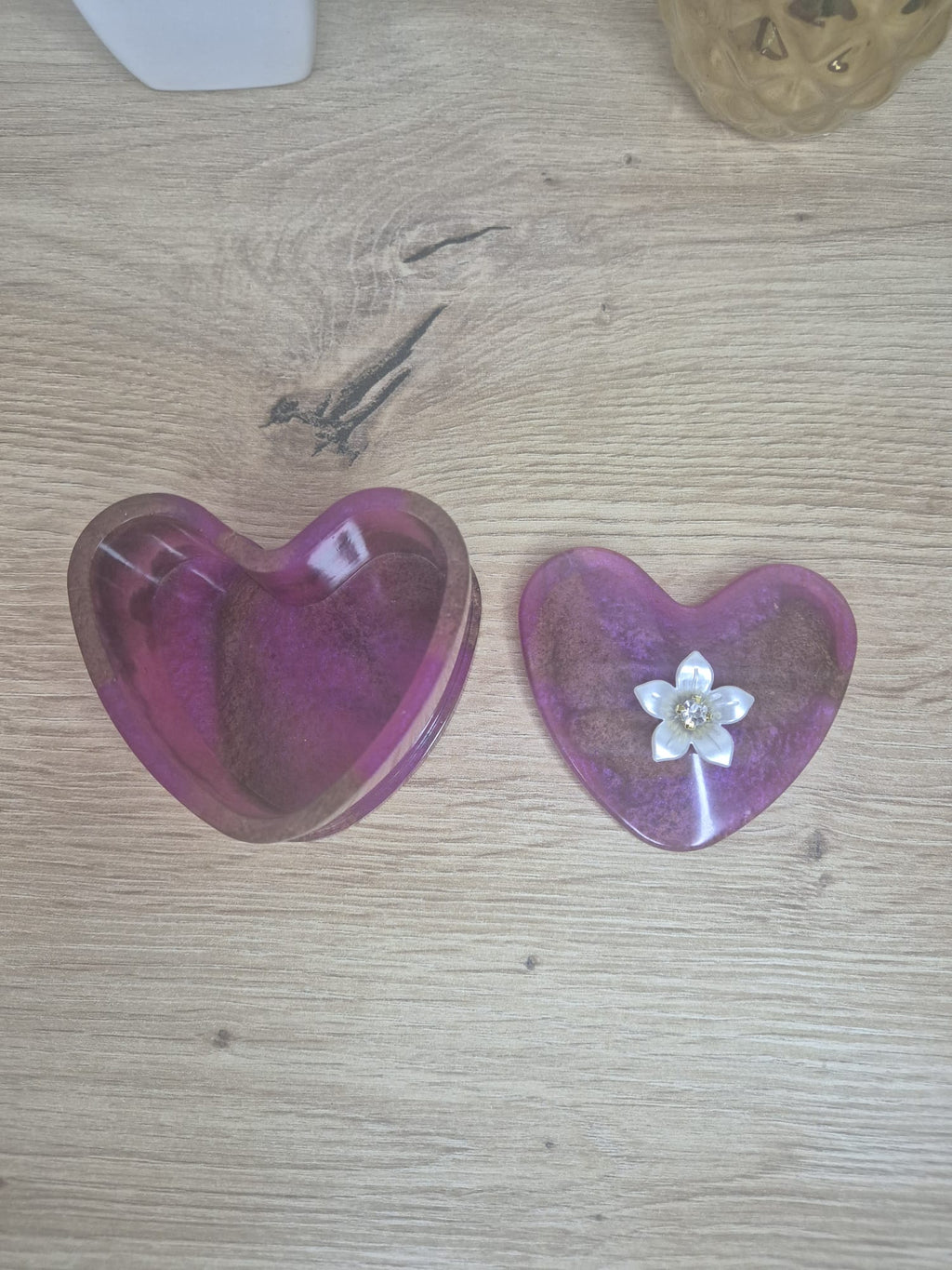 Resin Heart Box