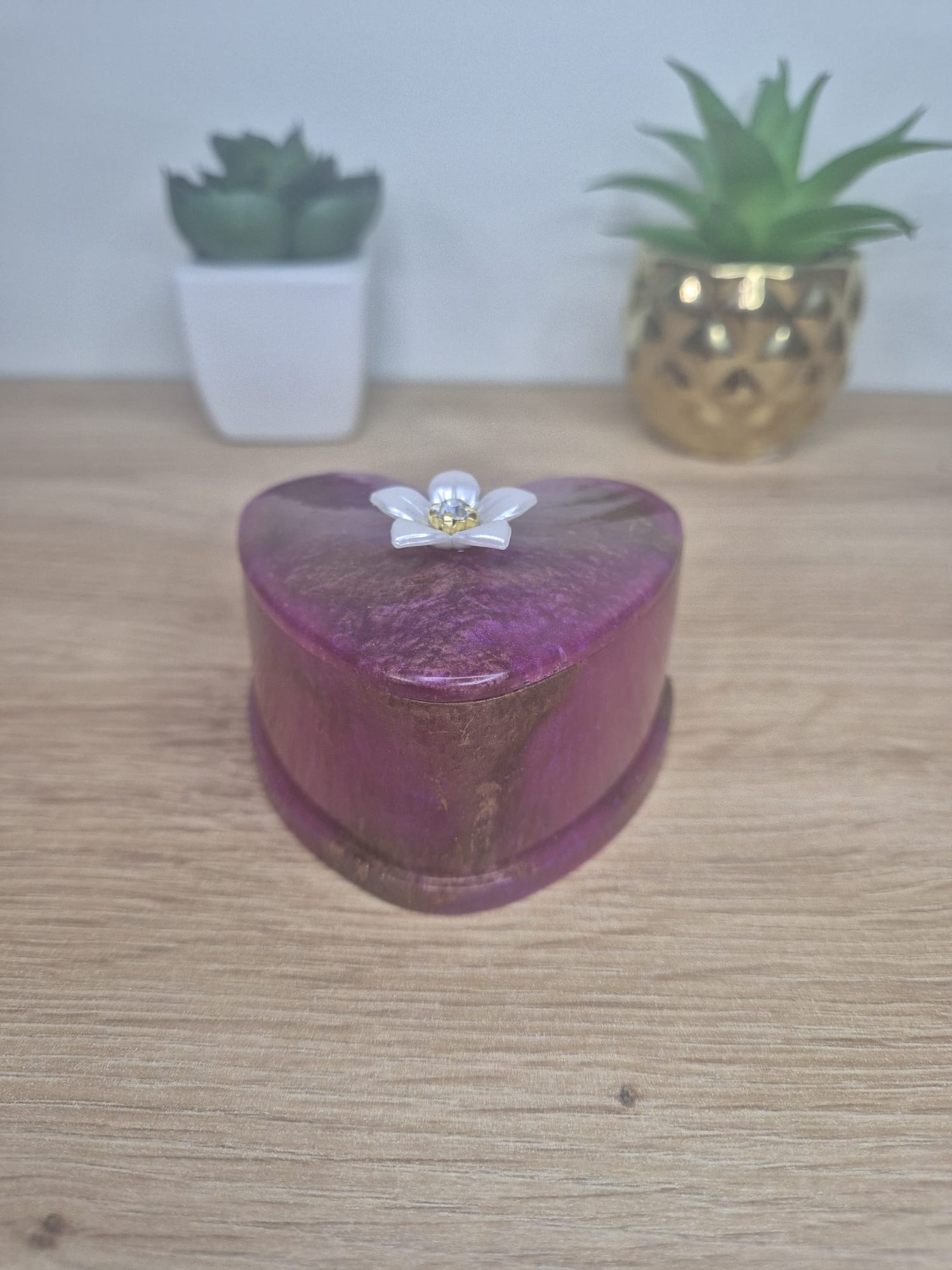 Resin Heart Box