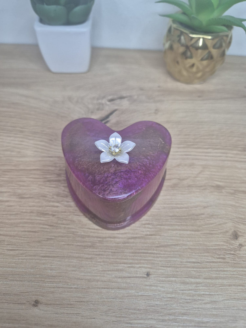 Resin Heart Box