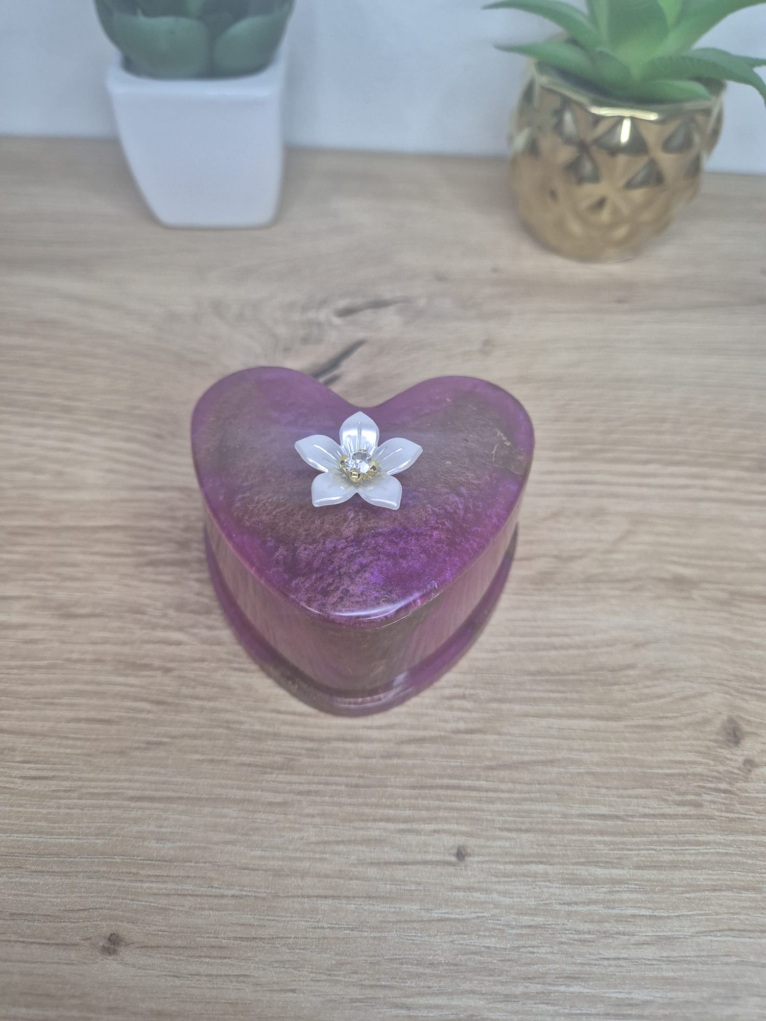 Resin Heart Box