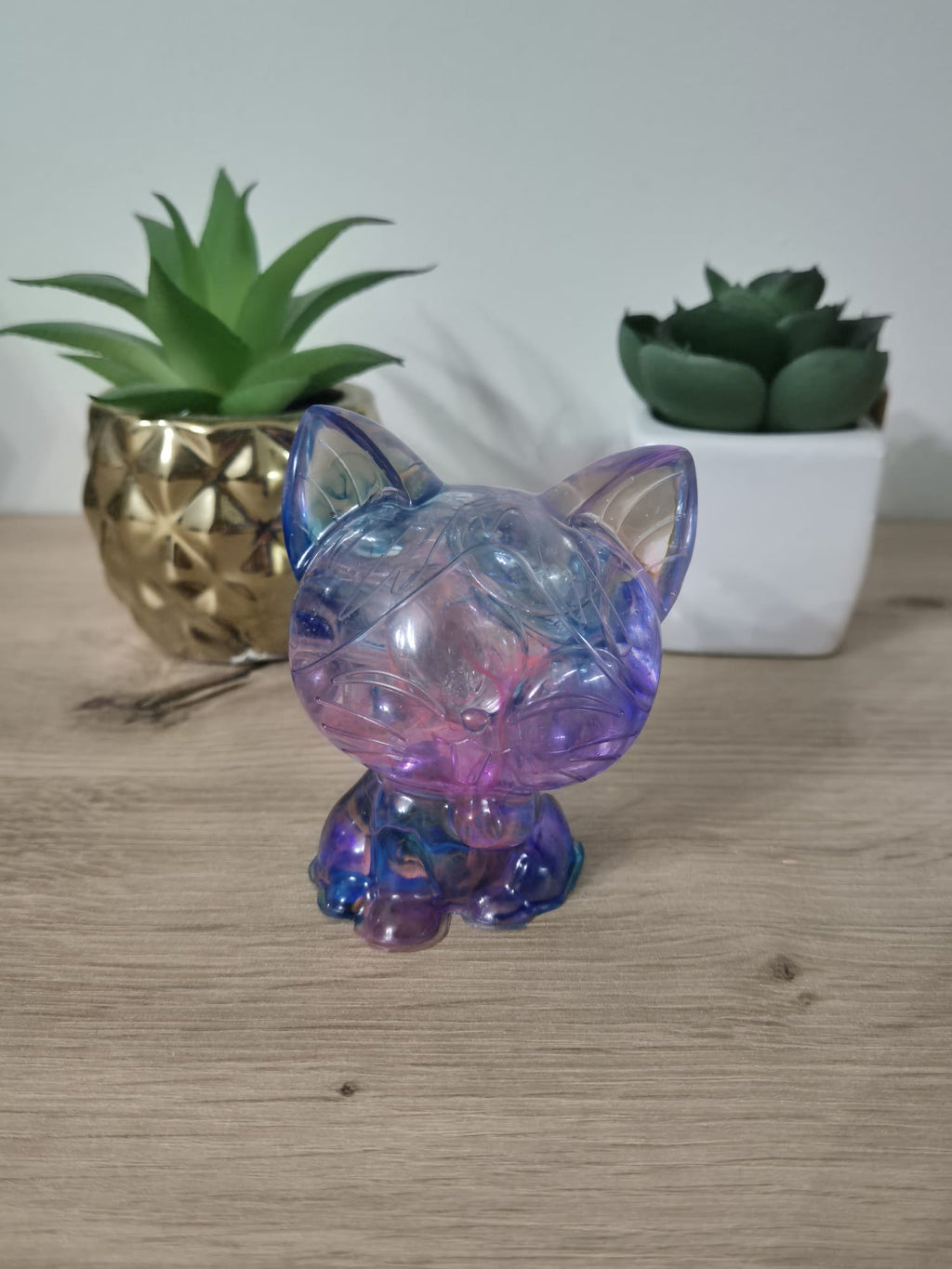 Handmade Resin Cat Figure
