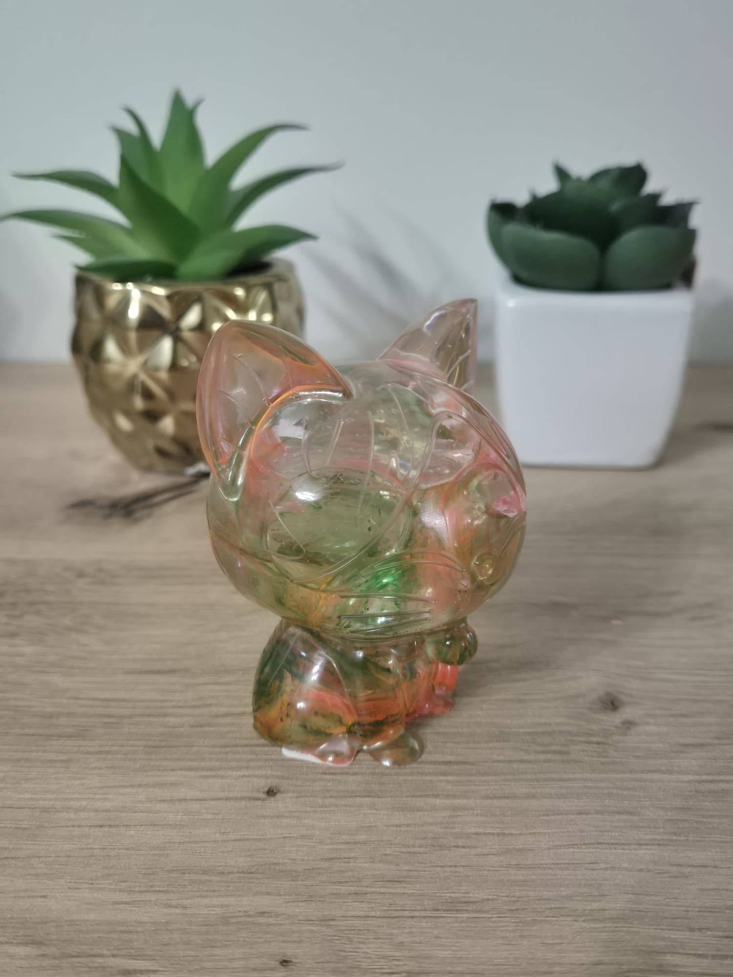 Handmade Resin Cat Figure