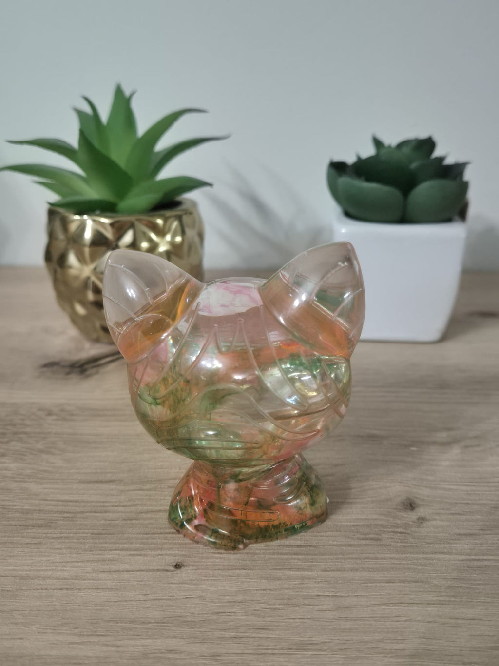 Handmade Resin Cat Figure