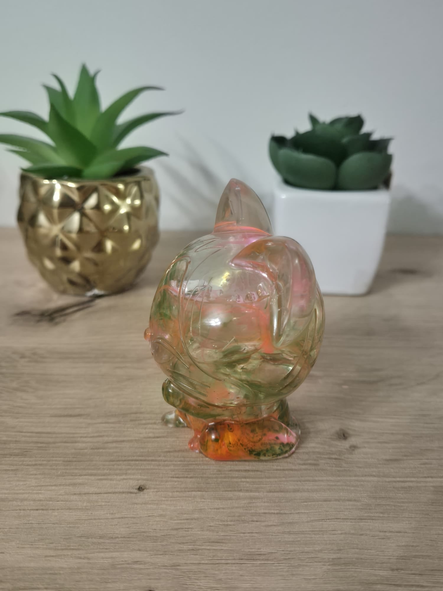 Handmade Resin Cat Figure