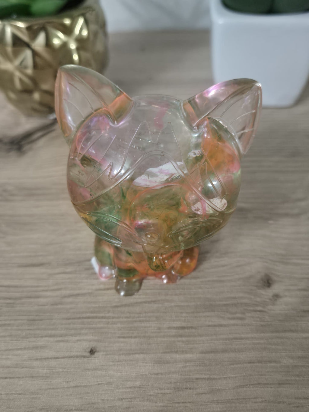 Handmade Resin Cat Figure