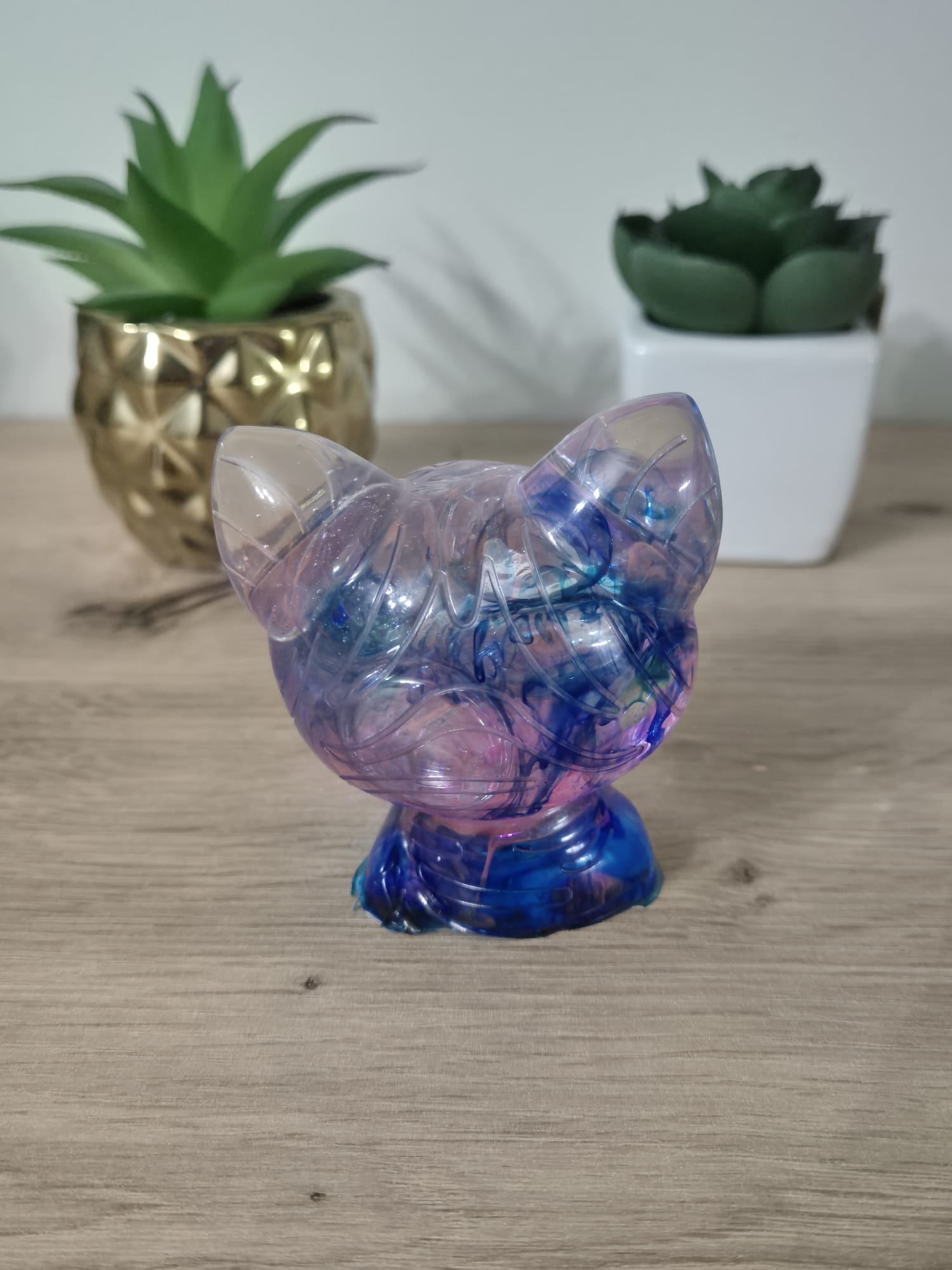Handmade Resin Cat Figure