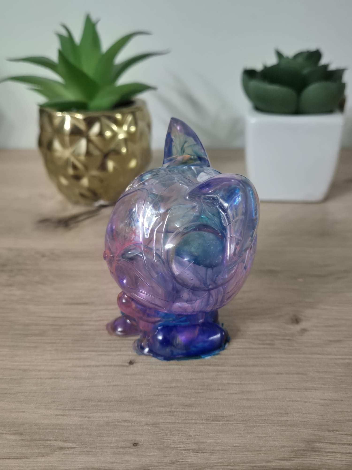 Handmade Resin Cat Figure