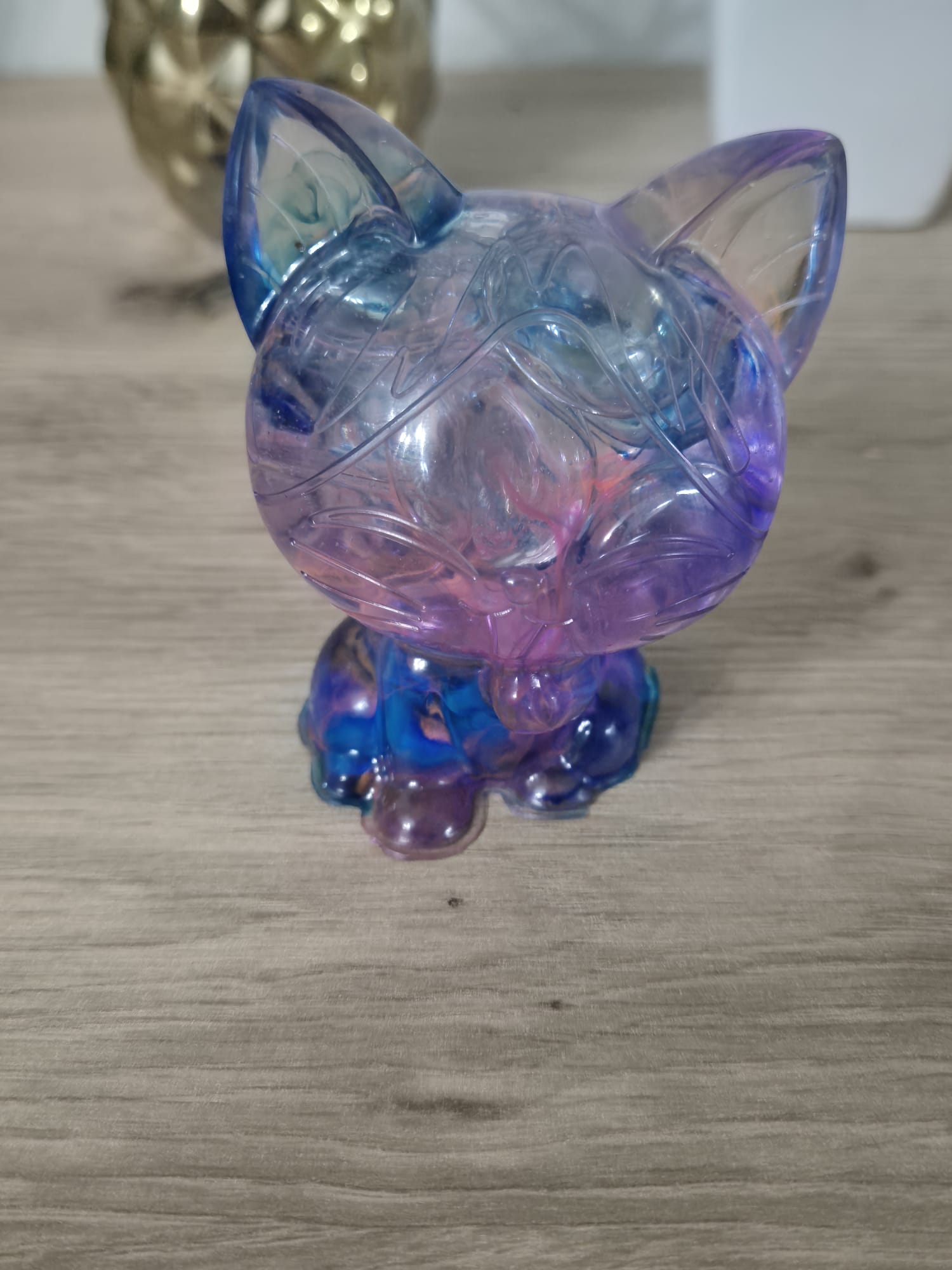 Handmade Resin Cat Figure