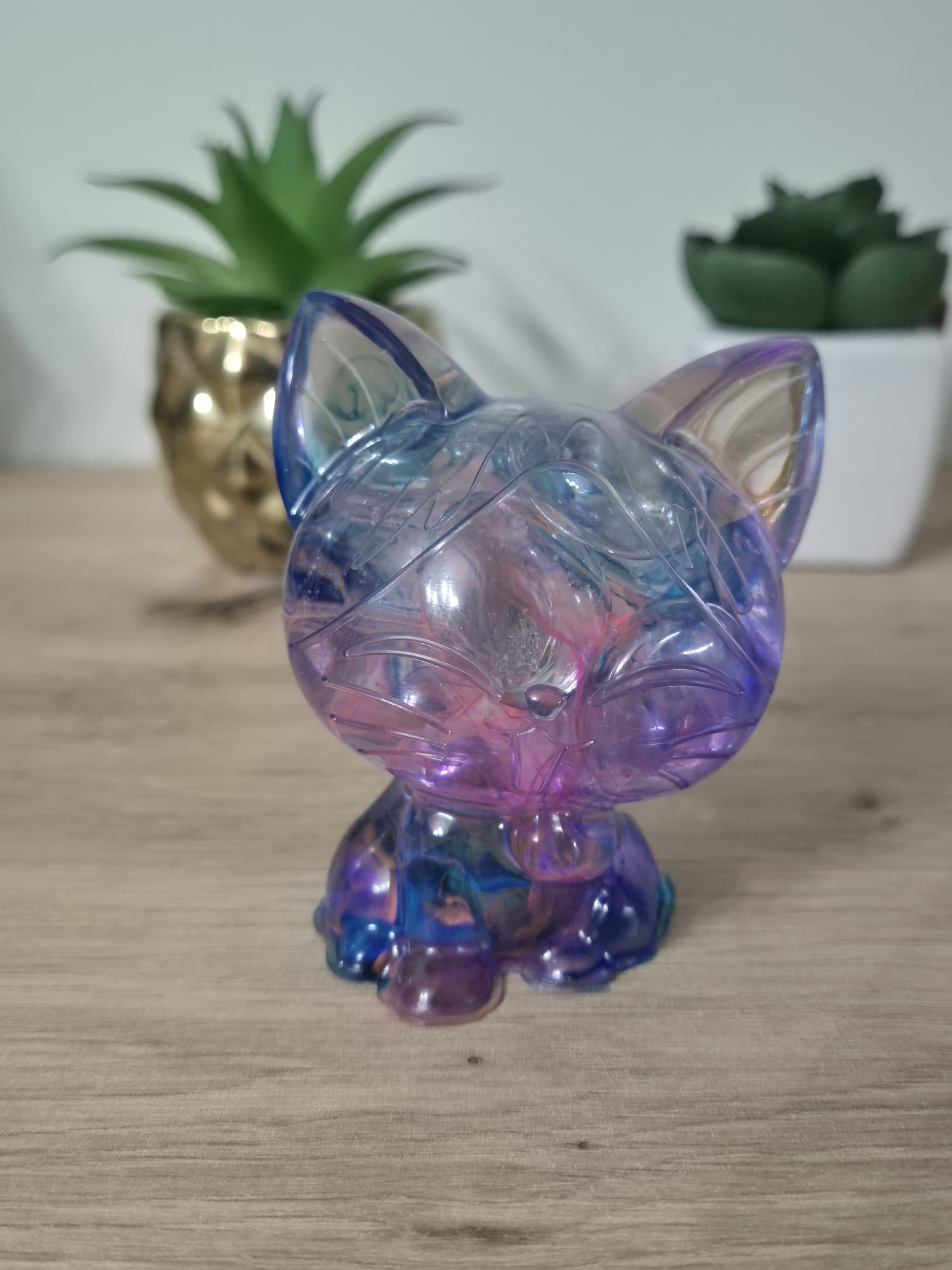 Handmade Resin Cat Figure