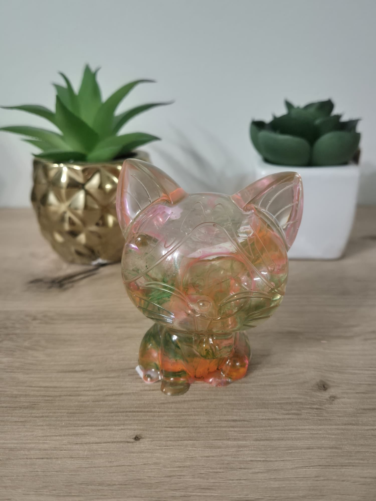 Handmade Resin Cat Figure