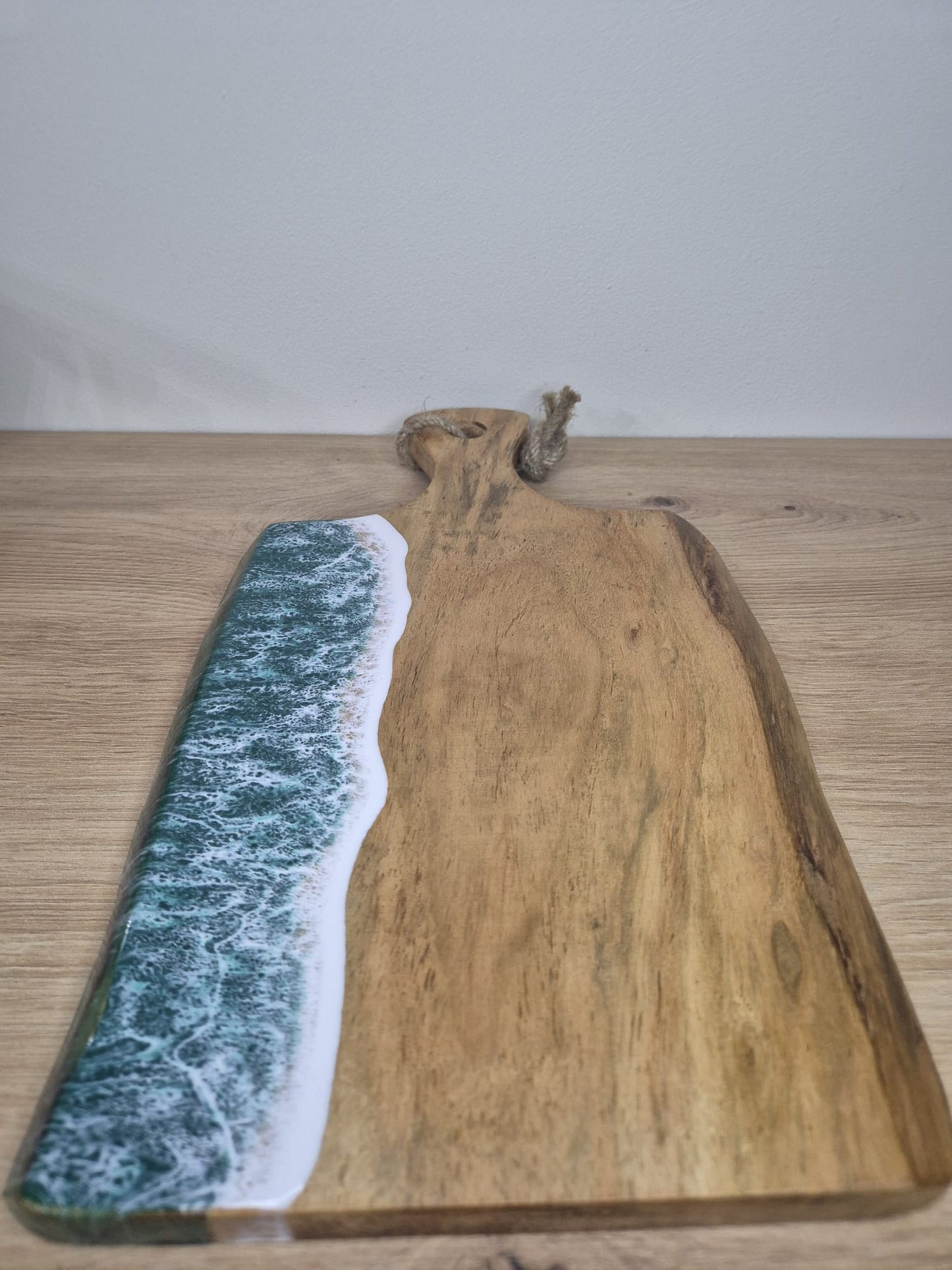 Handmade Wooden with resin Acacia chopping board