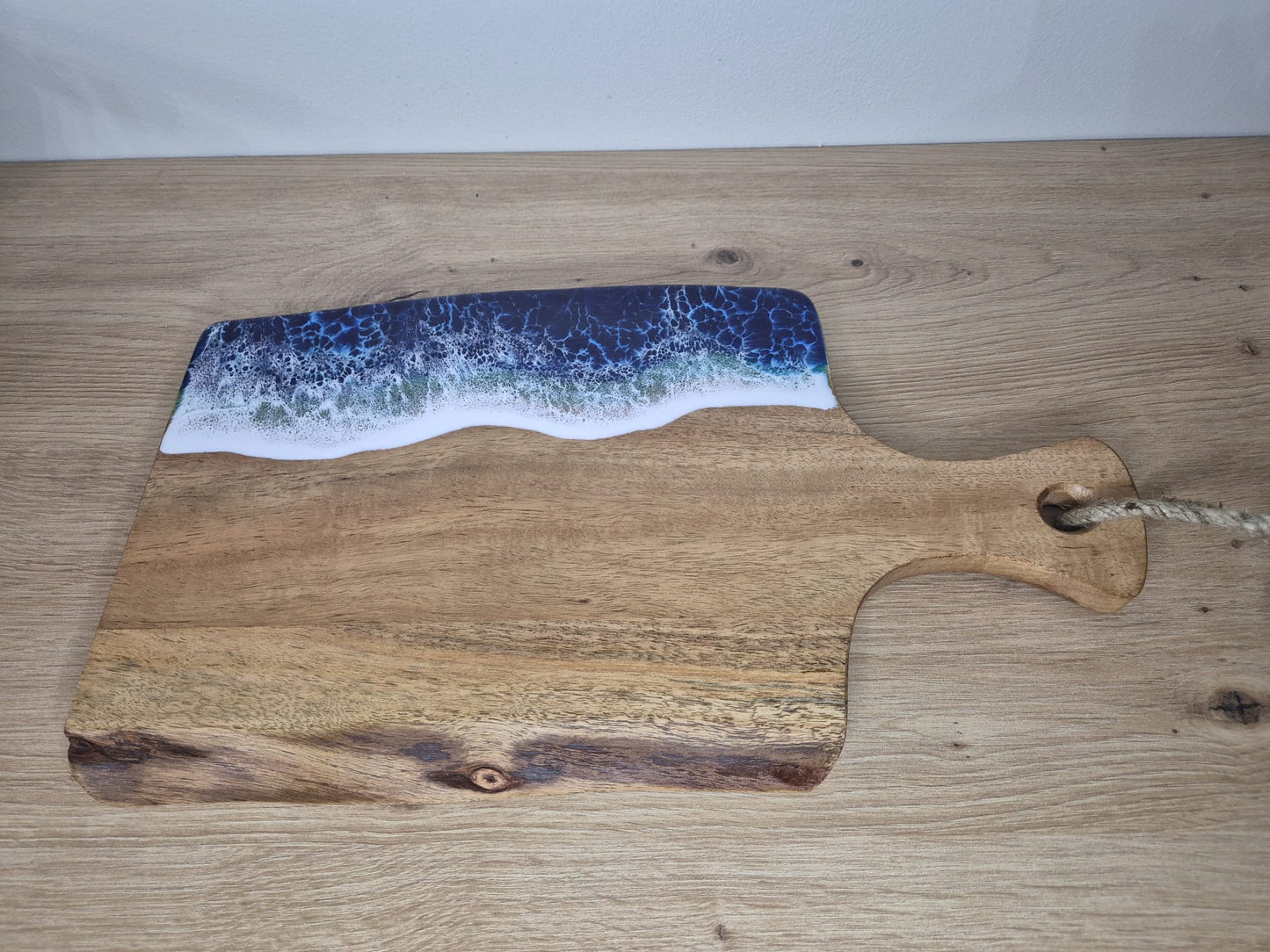 Handmade Wooden with resin Acacia chopping board