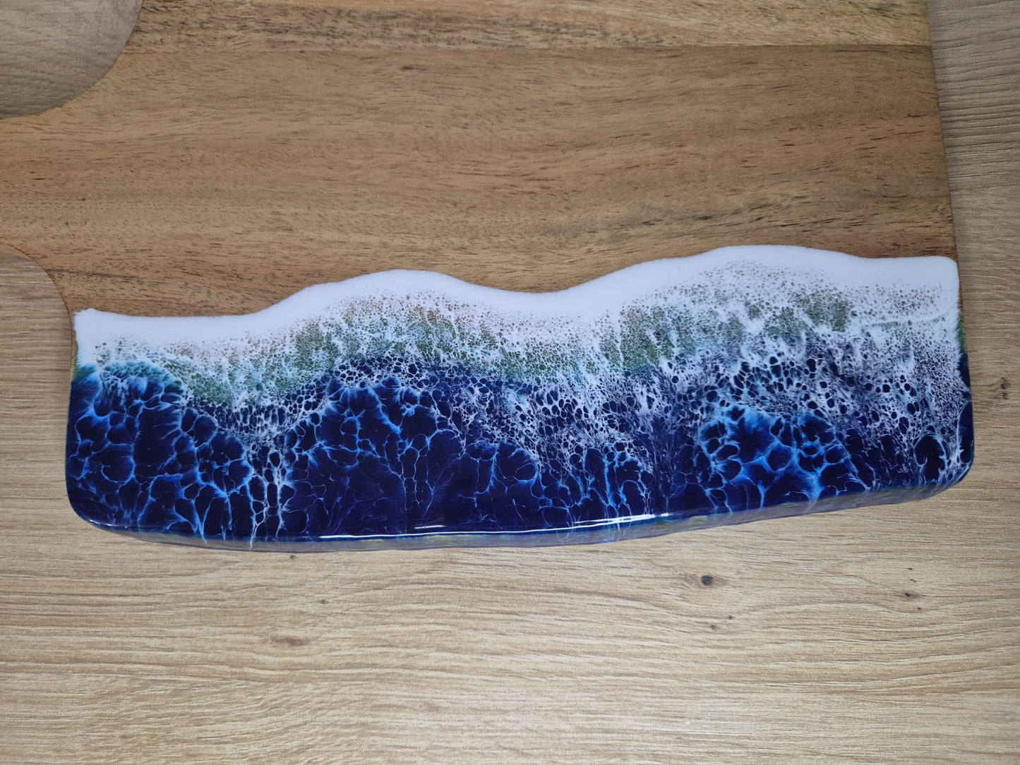 Handmade Wooden with resin Acacia chopping board