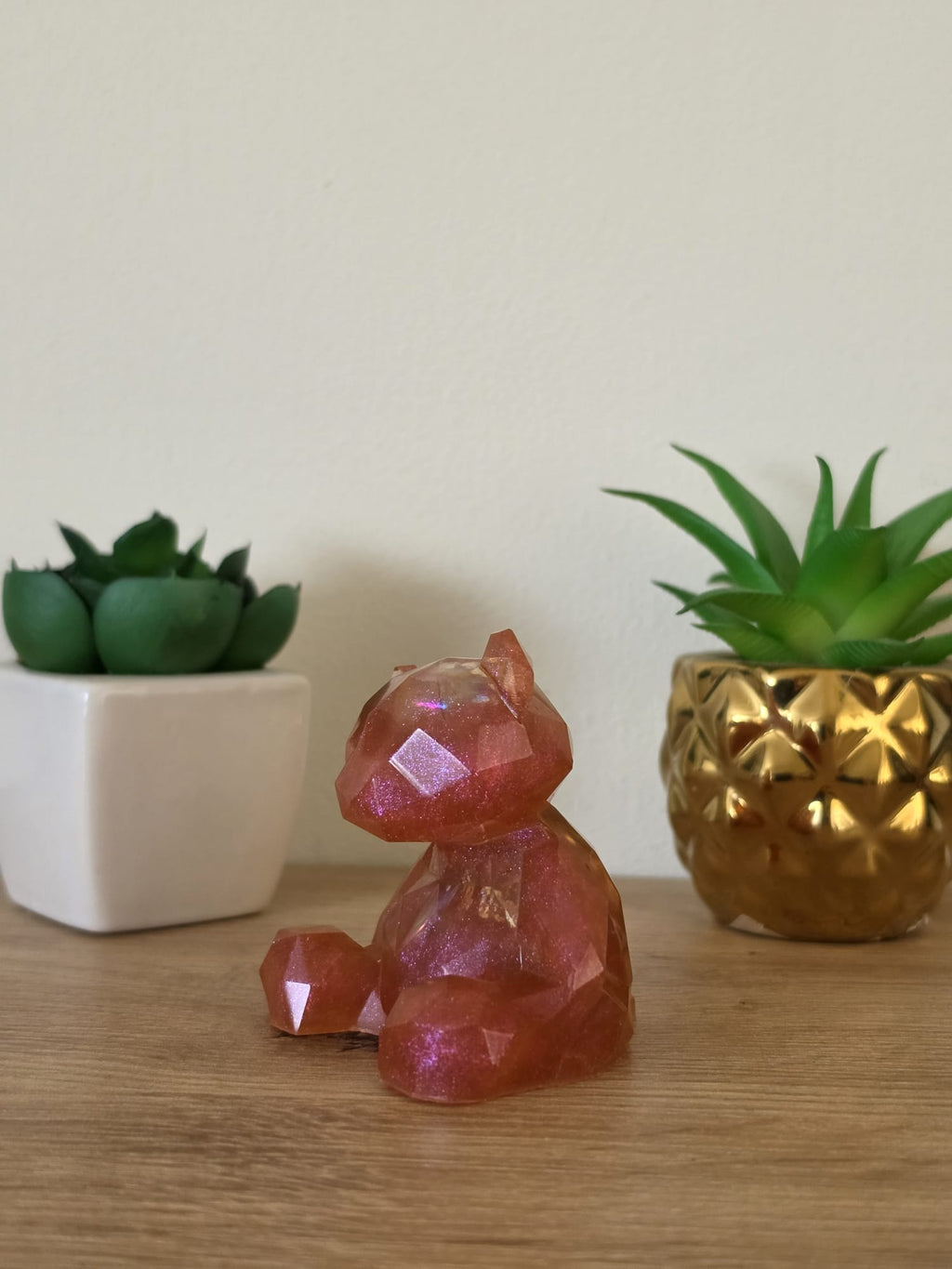 Geometric Resin Teddy