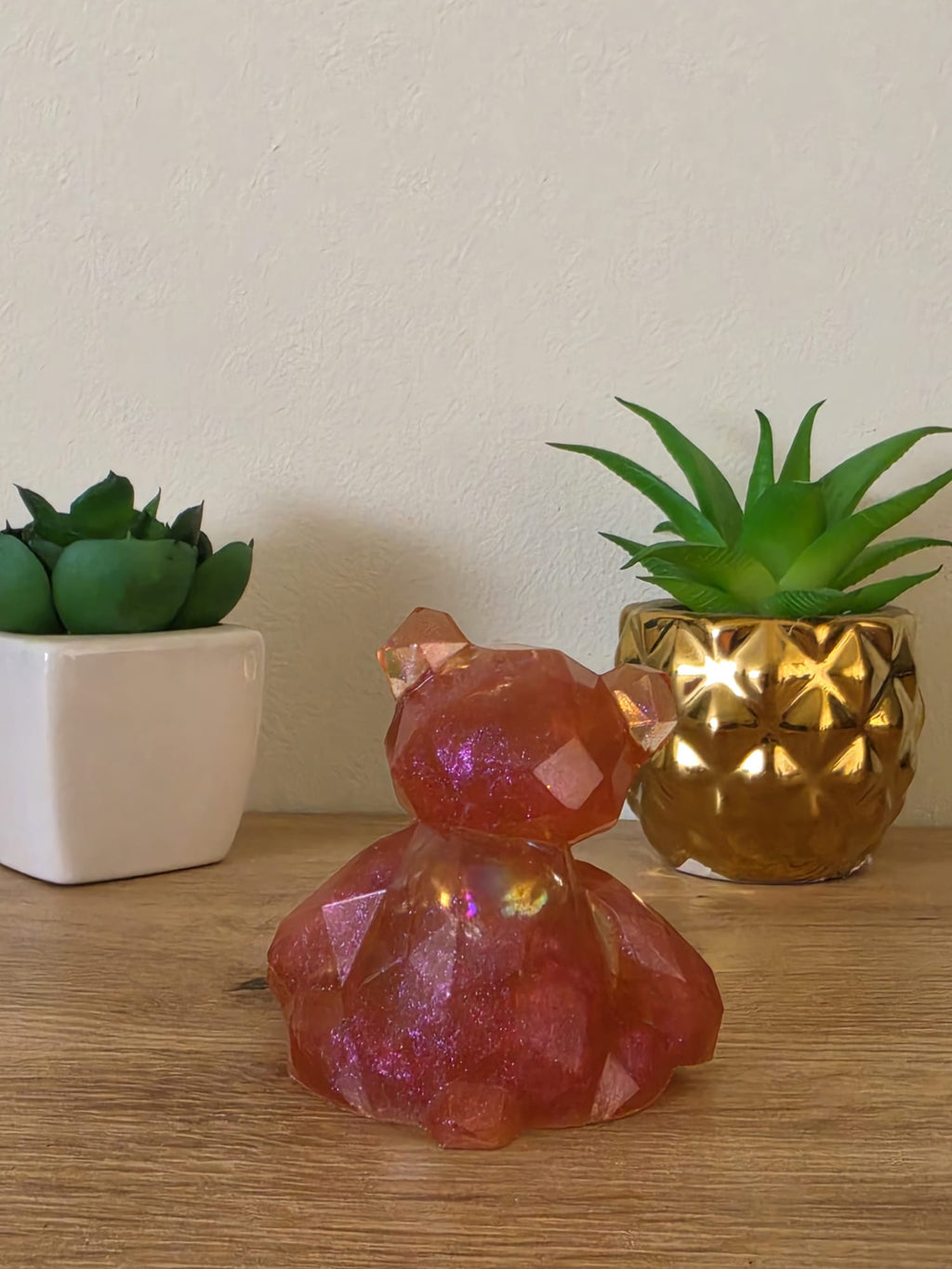 Geometric Resin Teddy