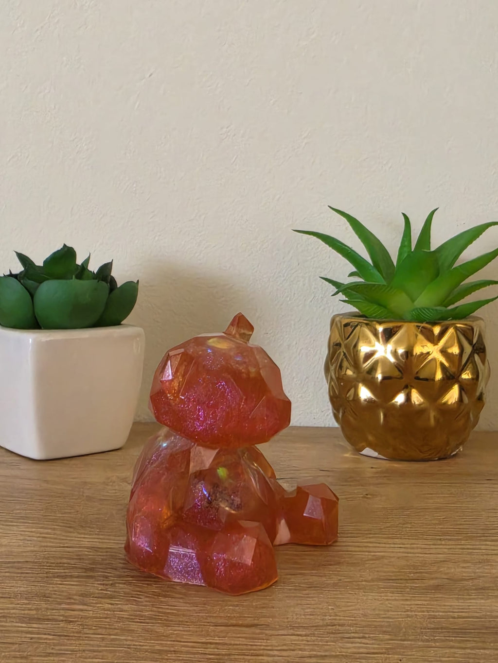 Geometric Resin Teddy