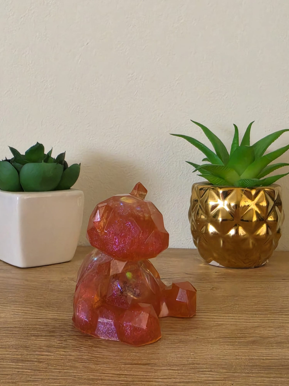 Geometric Resin Teddy