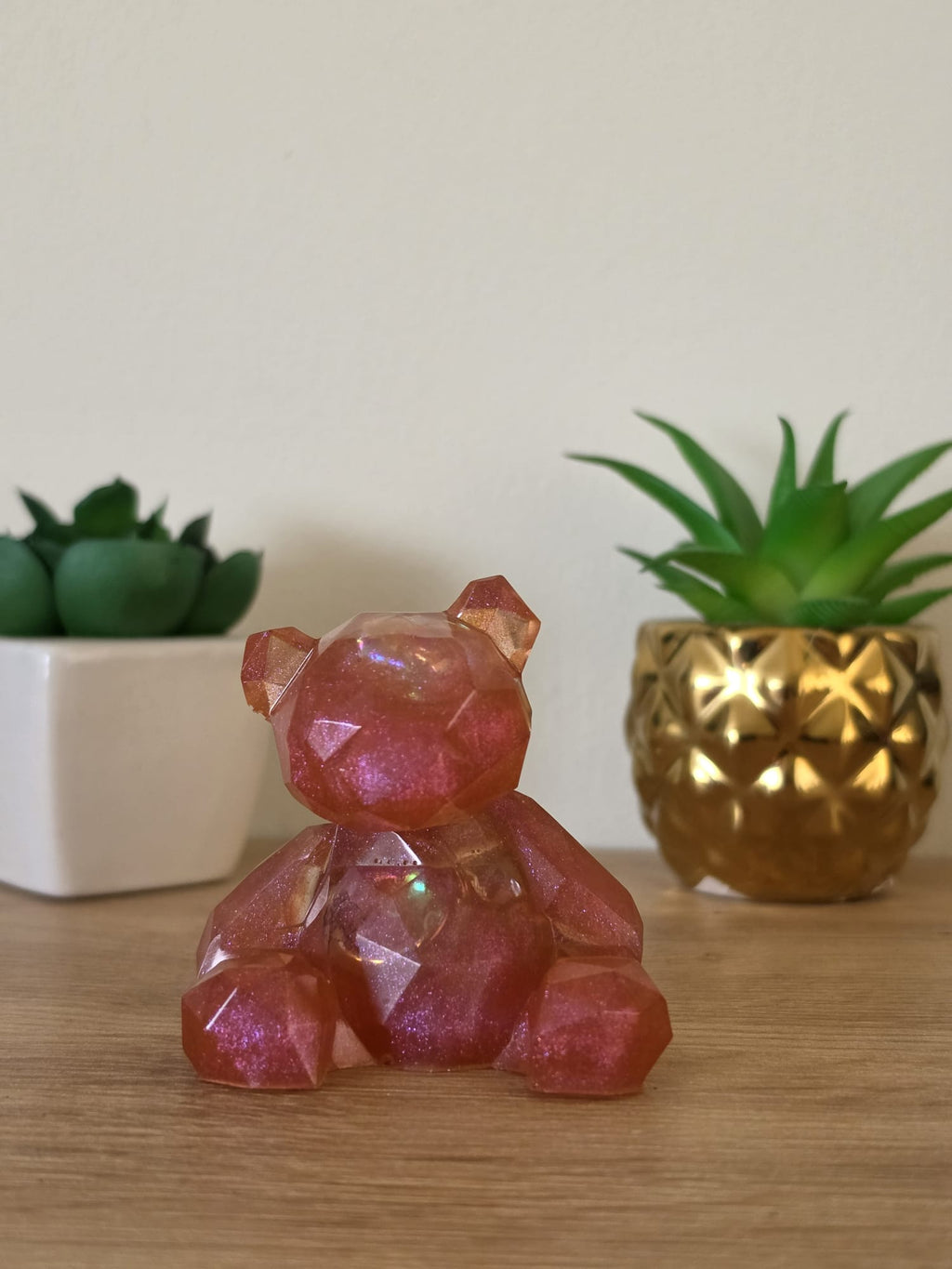 Geometric Resin Teddy