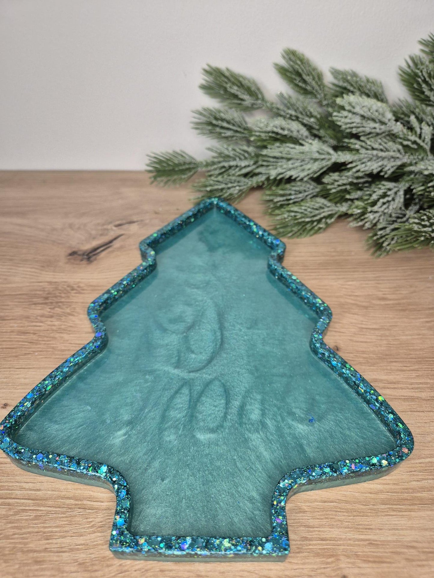 Christmas Resin Serving Tray